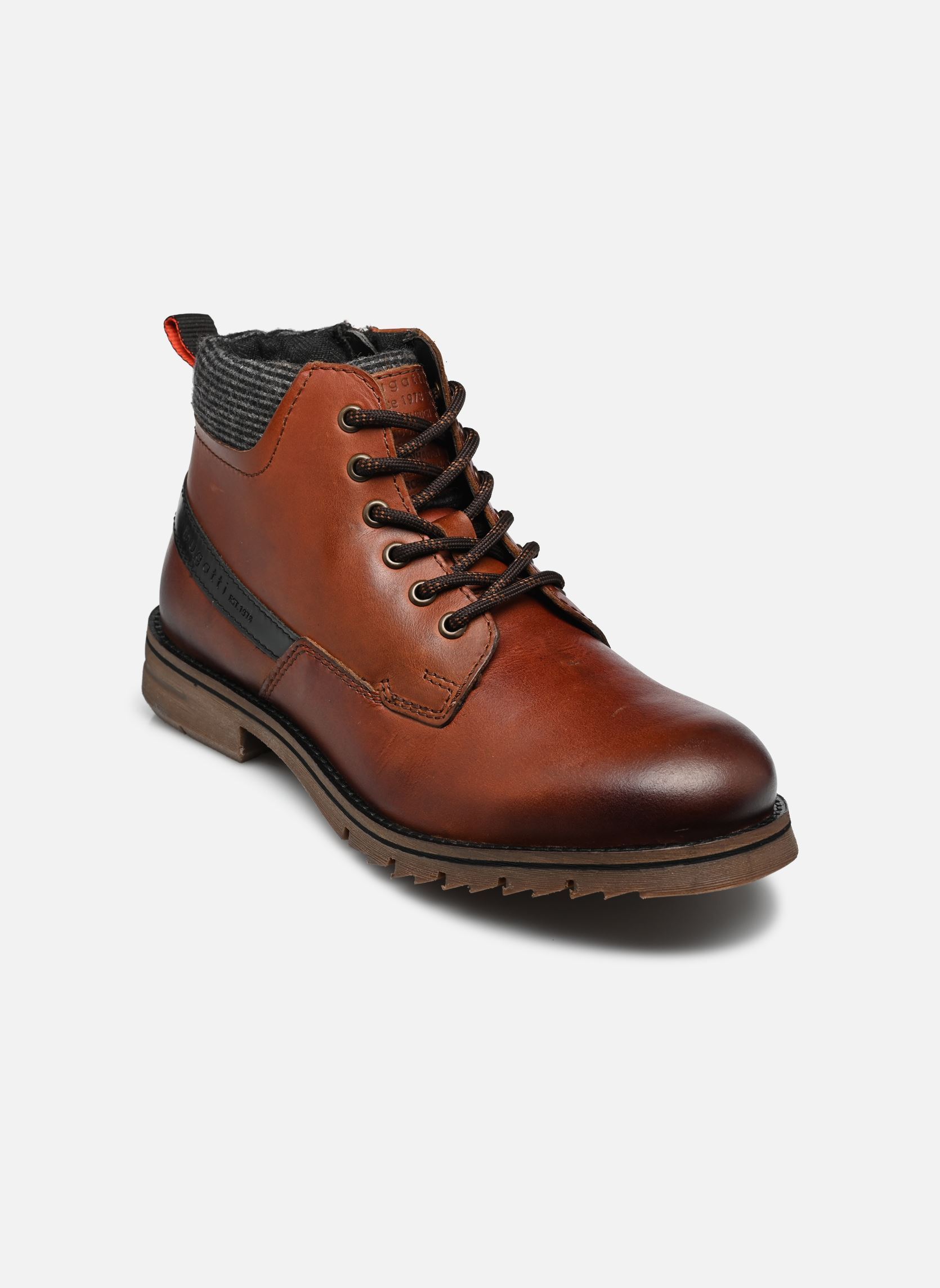 Bottines à lacets Deux homme marron Bugatti Bottines à lacets Deux homme marron COGNAC