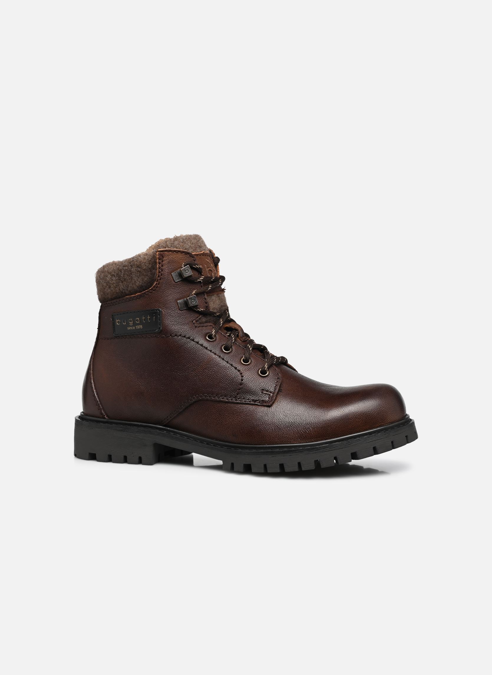 Bottines à lacets Dot homme marron Bugatti Bottines à lacets Dot homme marron Dark Brown