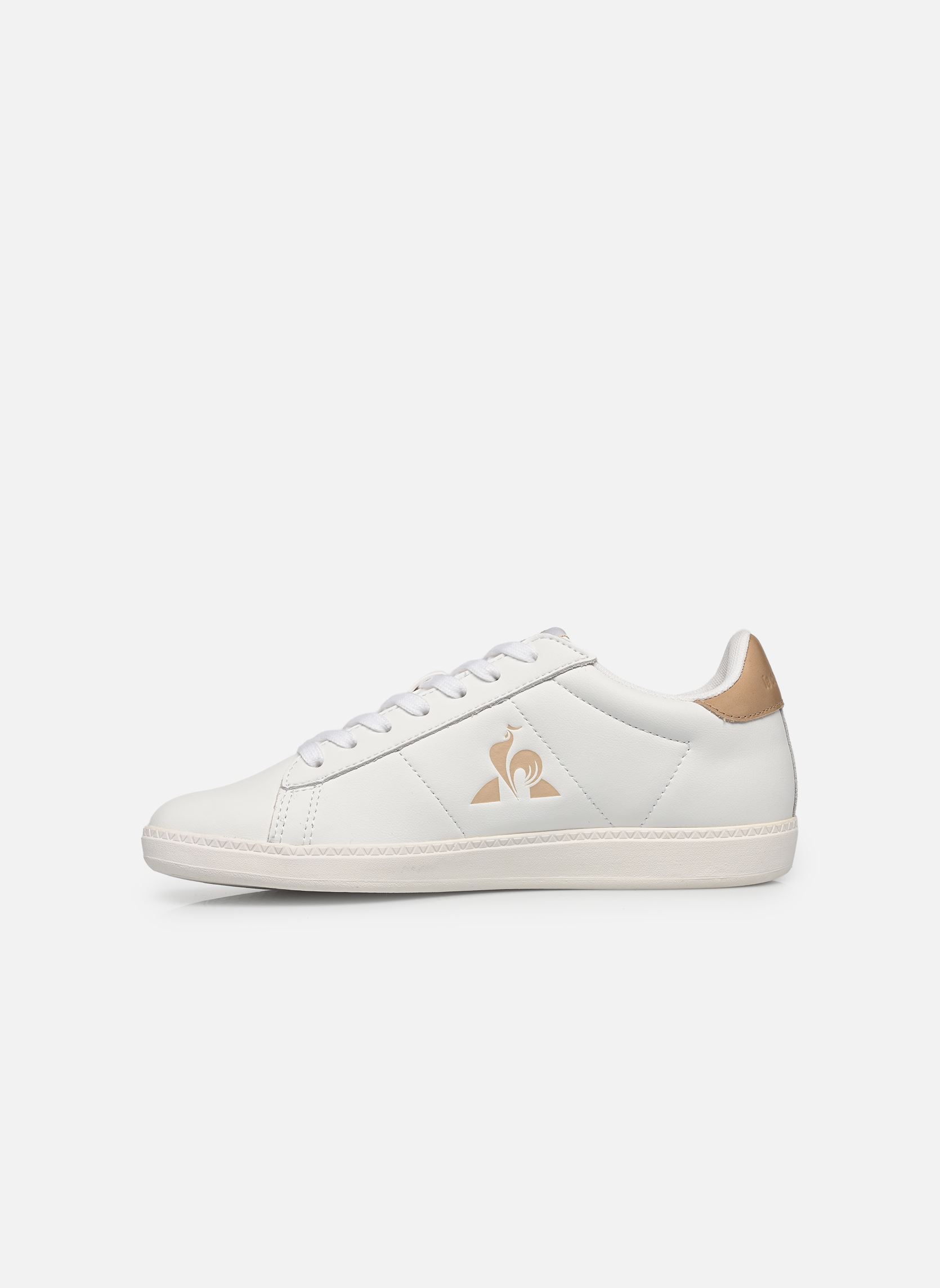 Baskets COURTSET 2 blanc Le Coq Sportif Baskets COURTSET 2 blanc Optical White/Tan