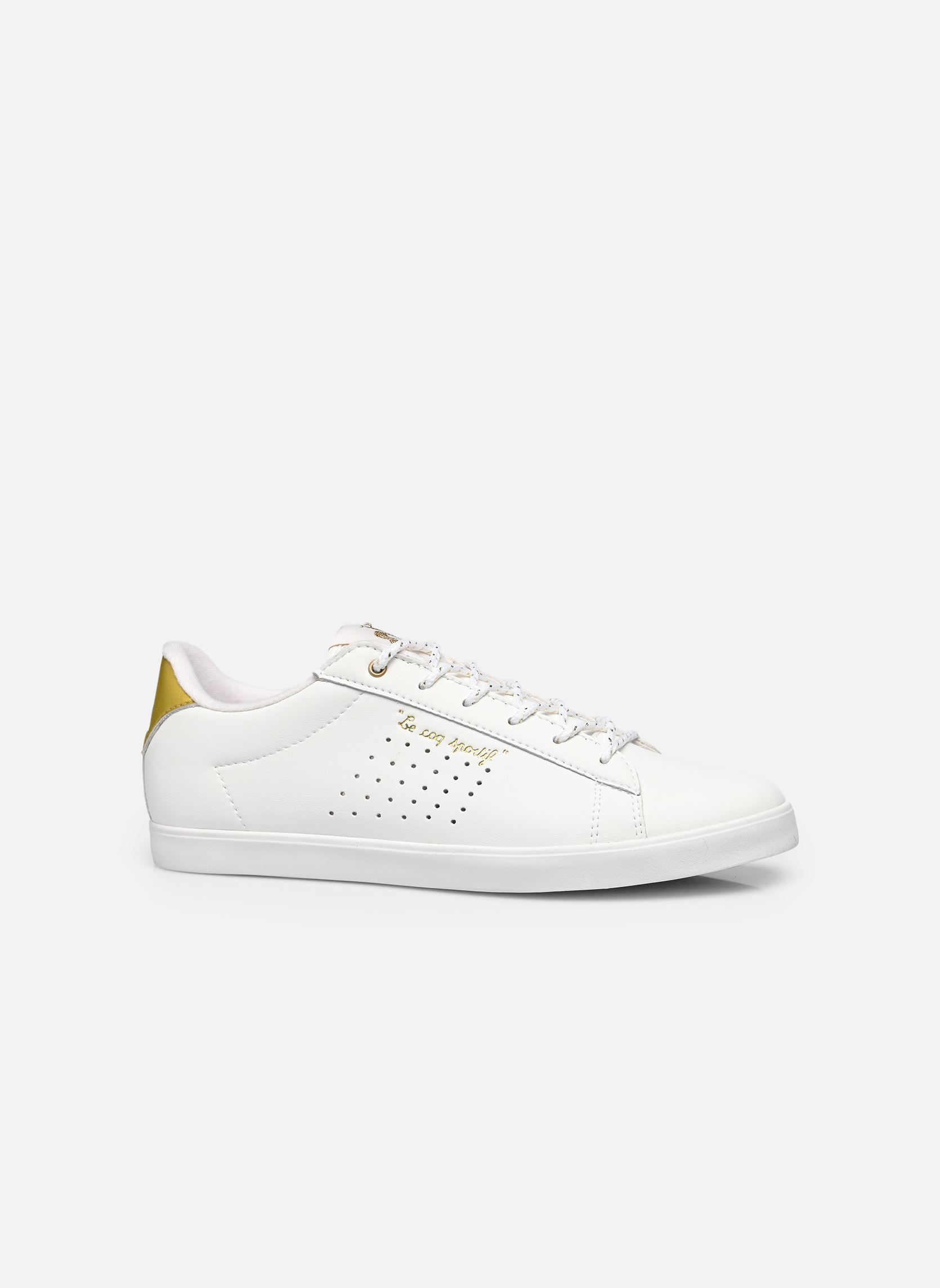 Sneaker LUCIE damen weiß Le Coq Sportif Sneaker LUCIE damen weiß OPTICAL WHITE/GOLD