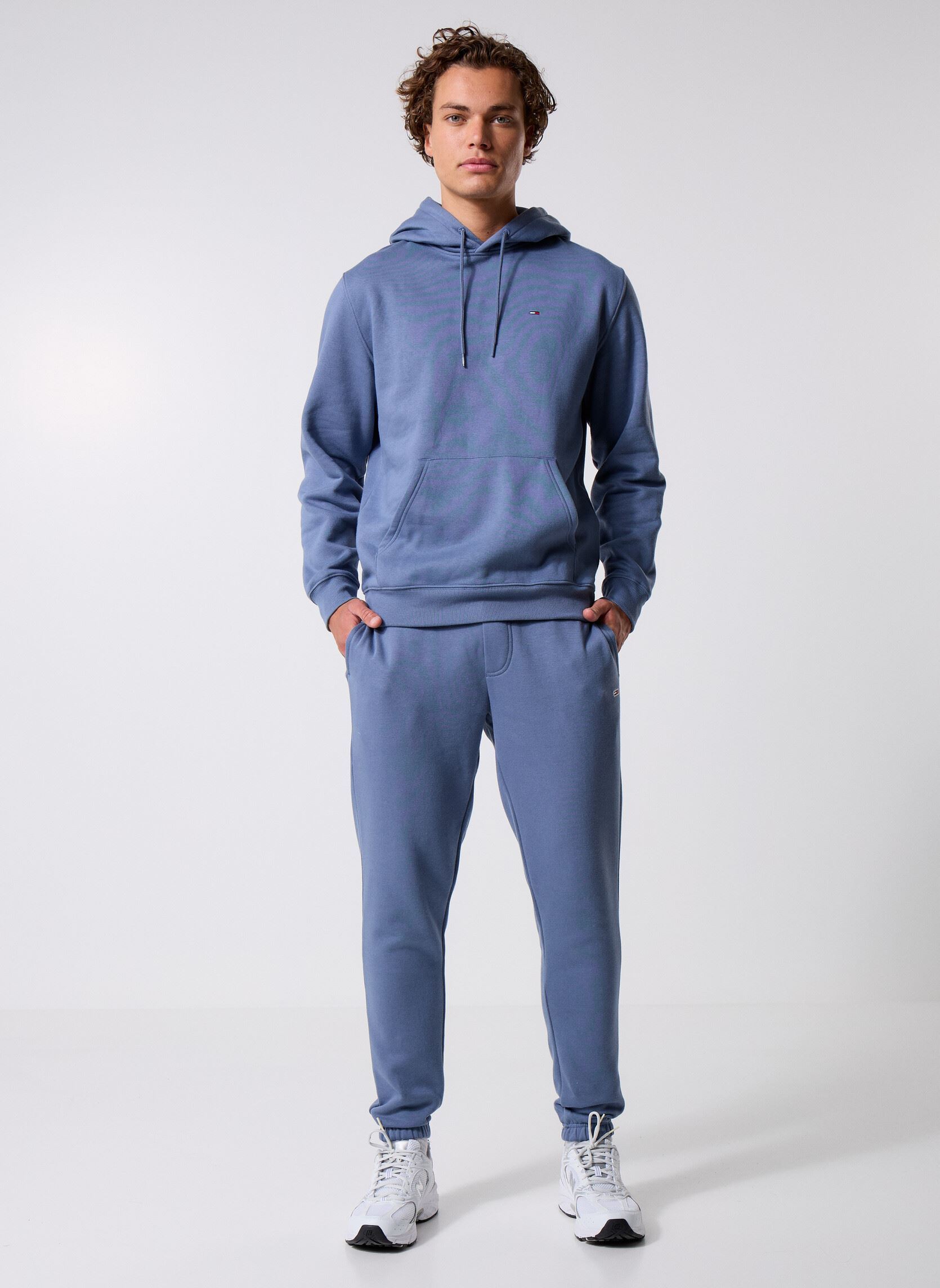 Hoodies TJM REG S FLAG HOODI heren blauw Tommy Jeans Hoodies TJM REG S FLAG HOODI heren blauw BLUE MOMENT