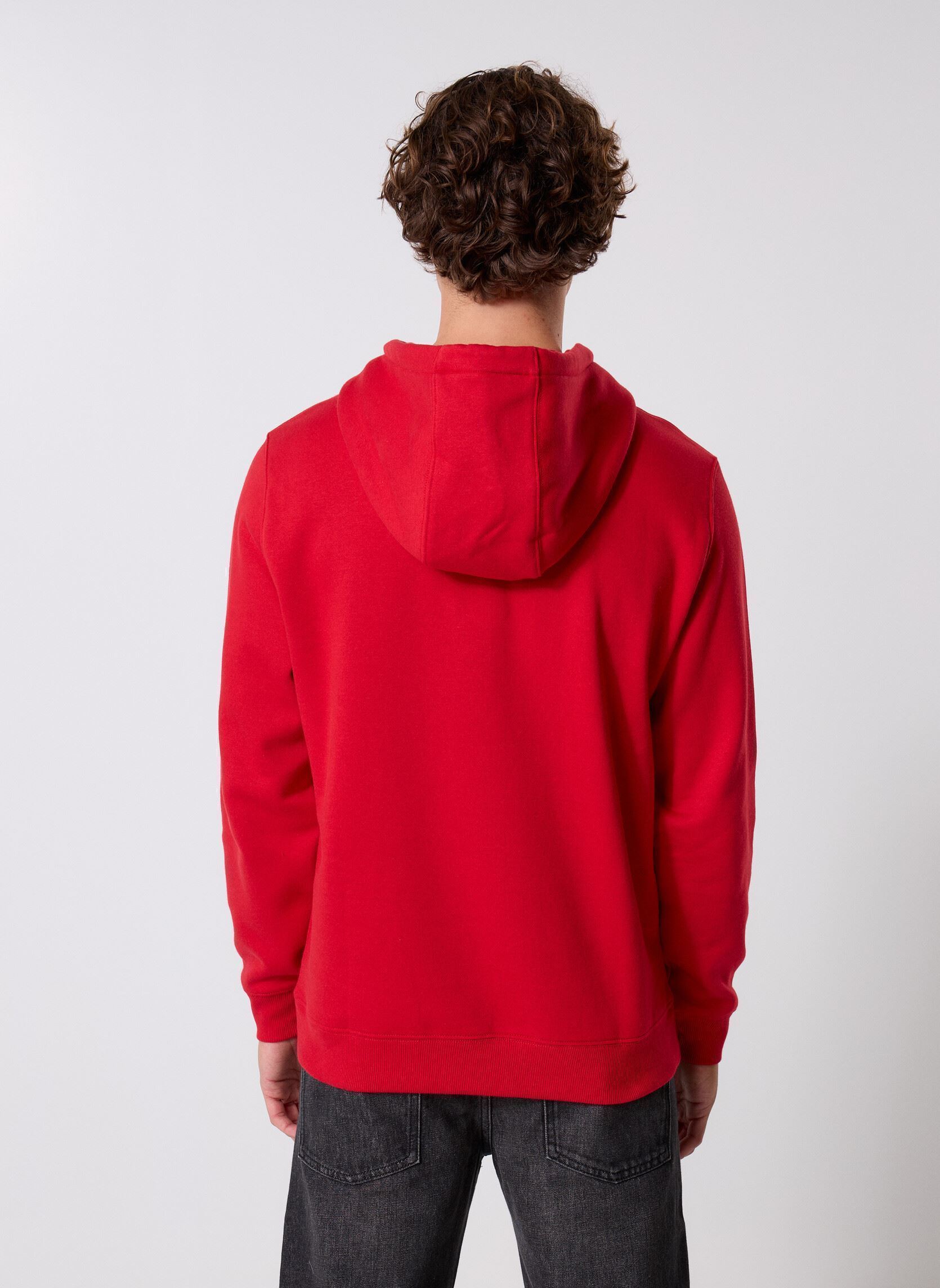 Hoodies TJM REG S FLAG HOODI heren rood Tommy Jeans Hoodies TJM REG S FLAG HOODI heren rood SAPPHIRE RED