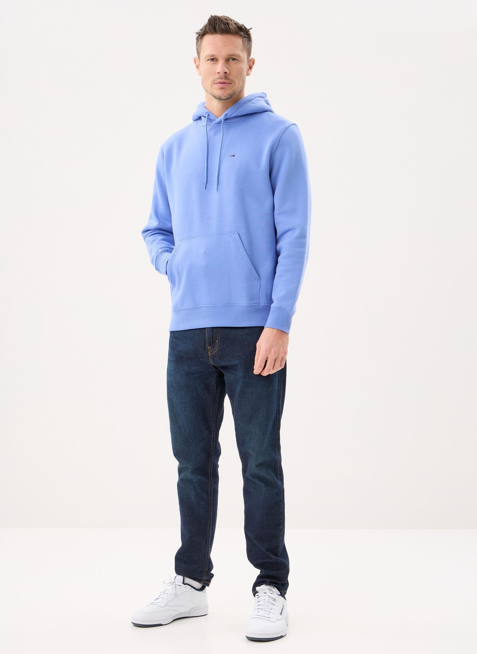 Sweats à capuche TJM REG S FLAG HOODI homme bleu Tommy Jeans Sweats à capuche TJM REG S FLAG HOODI homme bleu LIGHT HORIZON BLUE