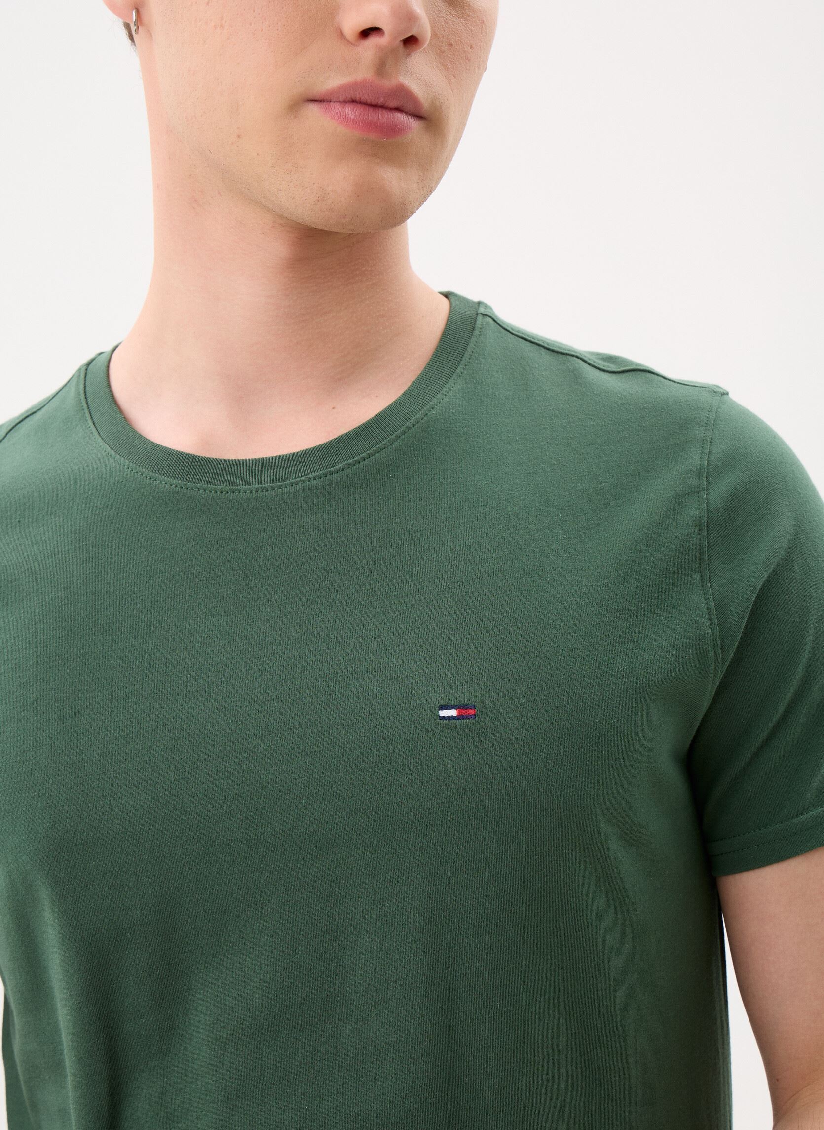 Tee-shirts manches courtes Tjm Xslim Jersey Tee homme vert Tommy Jeans Tee-shirts manches courtes Tjm Xslim Jersey Tee homme vert SHADOW PINE