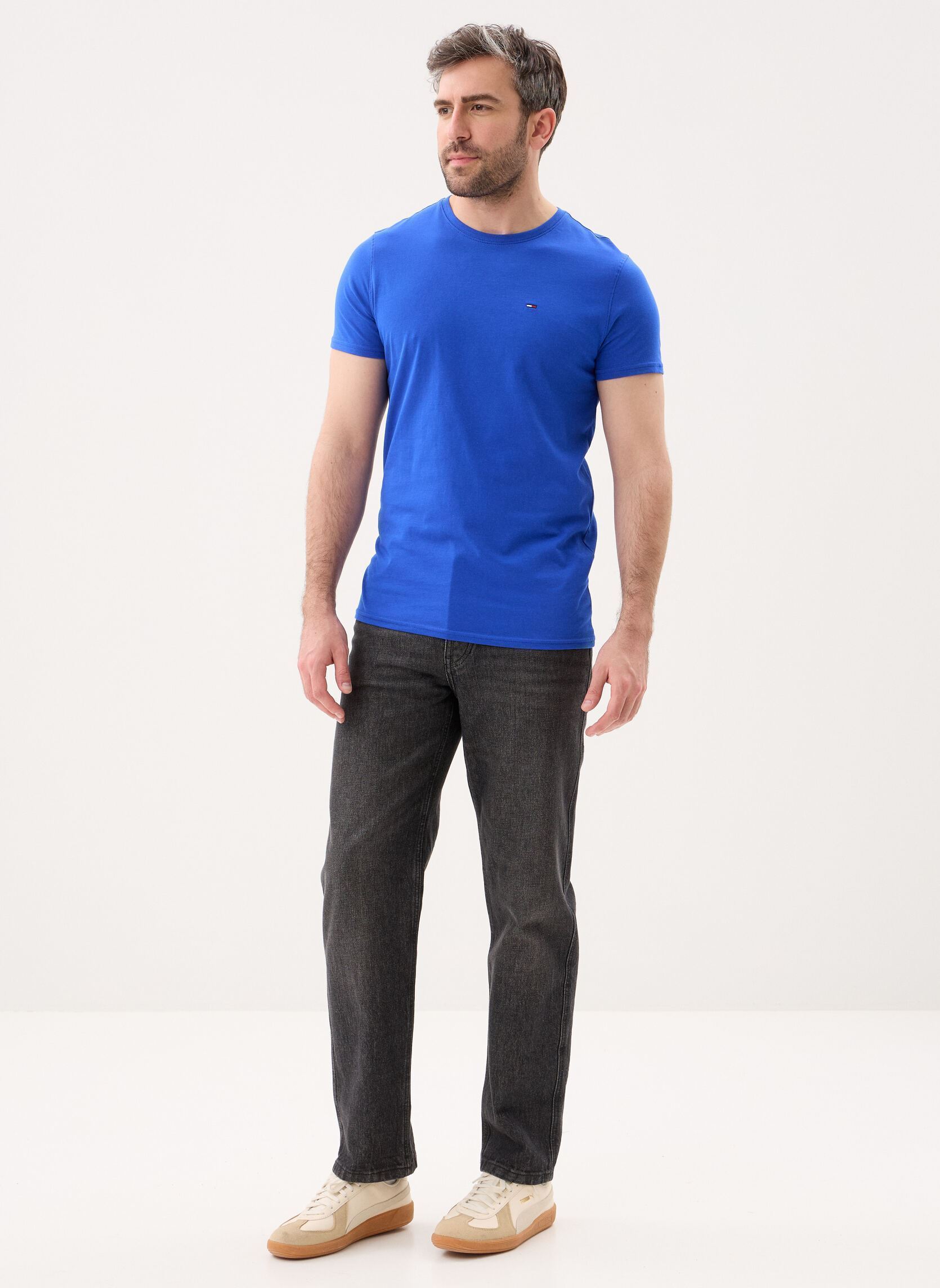 Kurzarm-T-Shirts Tjm Xslim Jersey Tee herren blau Tommy Jeans Kurzarm-T-Shirts Tjm Xslim Jersey Tee herren blau FIZZY BLUE