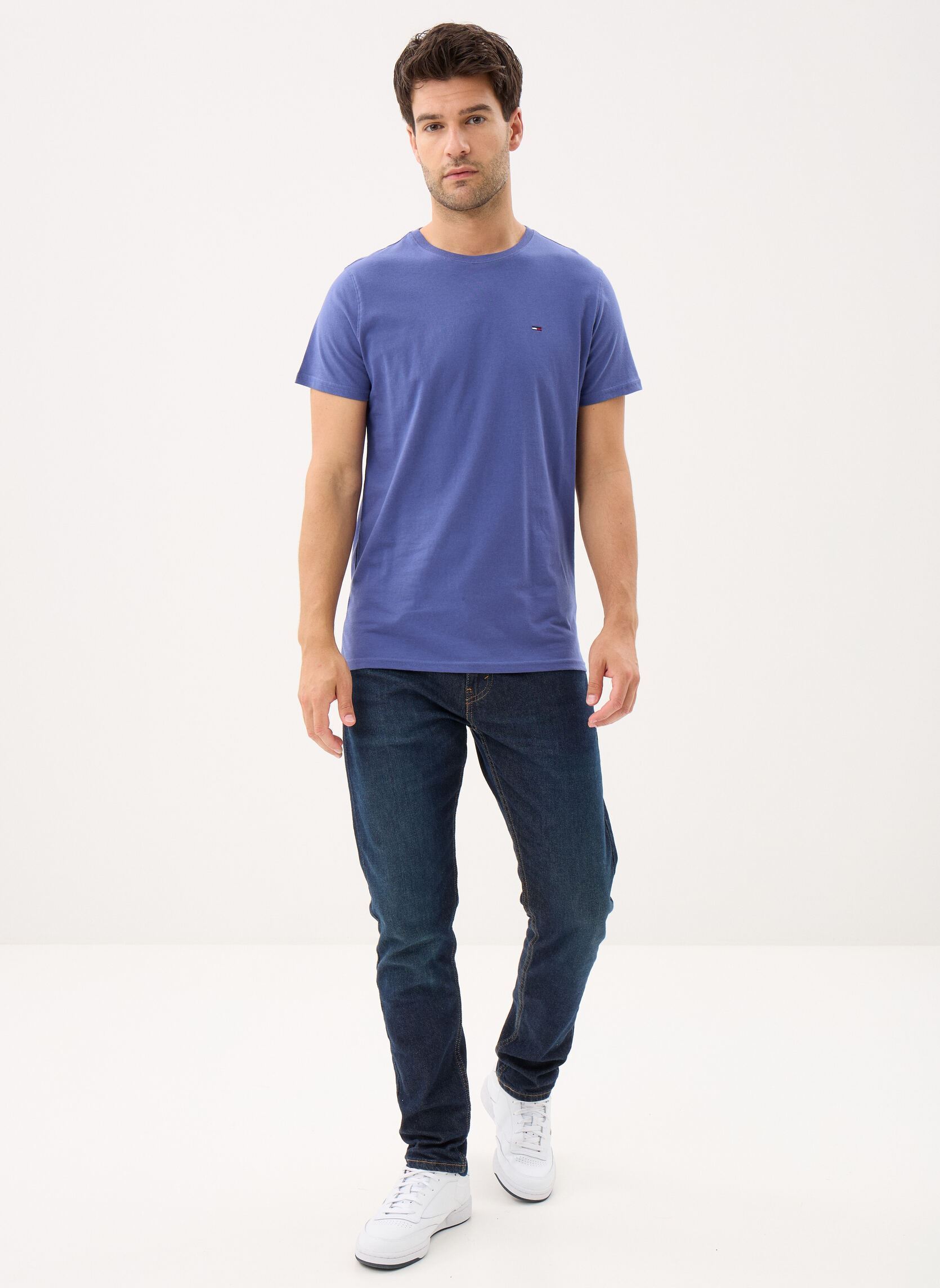 Tee-shirts manches courtes Tjm Xslim Jersey Tee homme bleu Tommy Jeans Tee-shirts manches courtes Tjm Xslim Jersey Tee homme bleu BLUE STORM