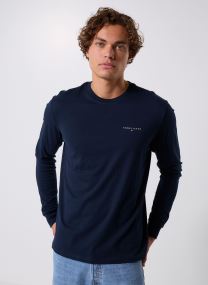 Tee-shirts manches longues TJM SLIM CHEST LINEA homme blanc