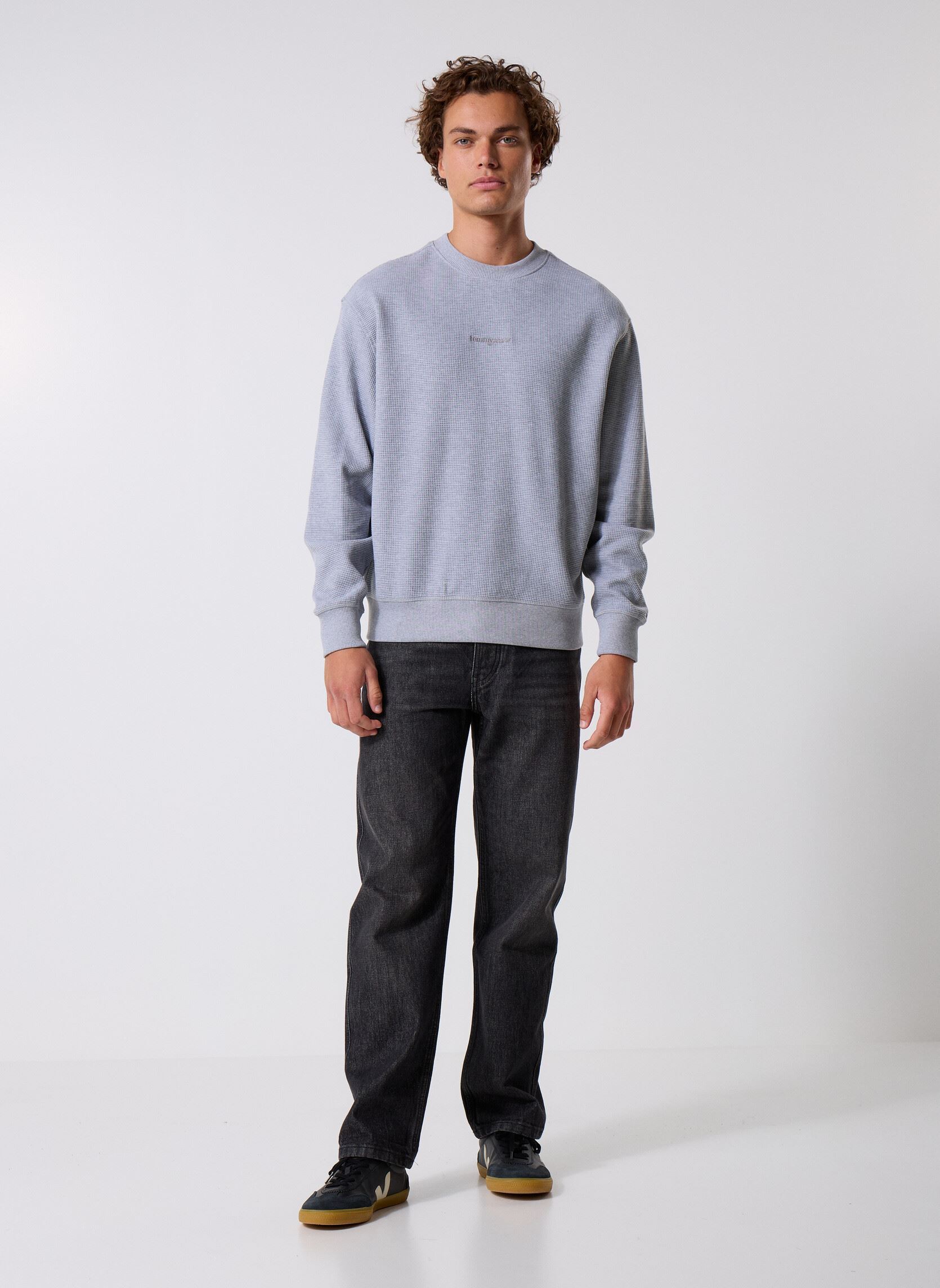 Sweatshirts TJM RLX WAFFLE SCRIP herren grau Tommy Jeans Sweatshirts TJM RLX WAFFLE SCRIP herren grau GREY HTR