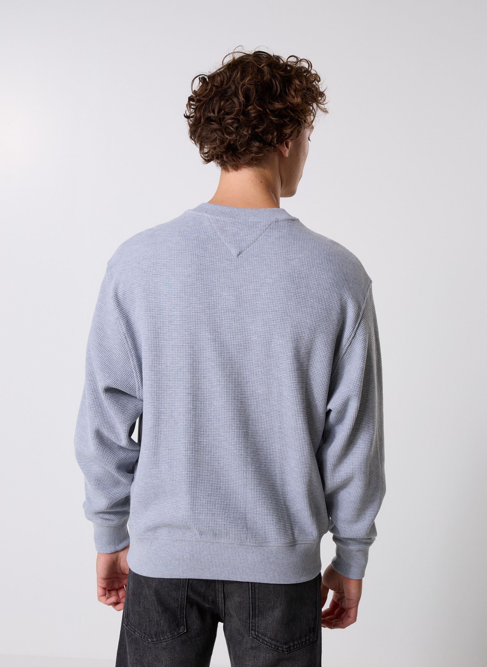 Sweatshirts TJM RLX WAFFLE SCRIP herren grau Tommy Jeans Sweatshirts TJM RLX WAFFLE SCRIP herren grau GREY HTR