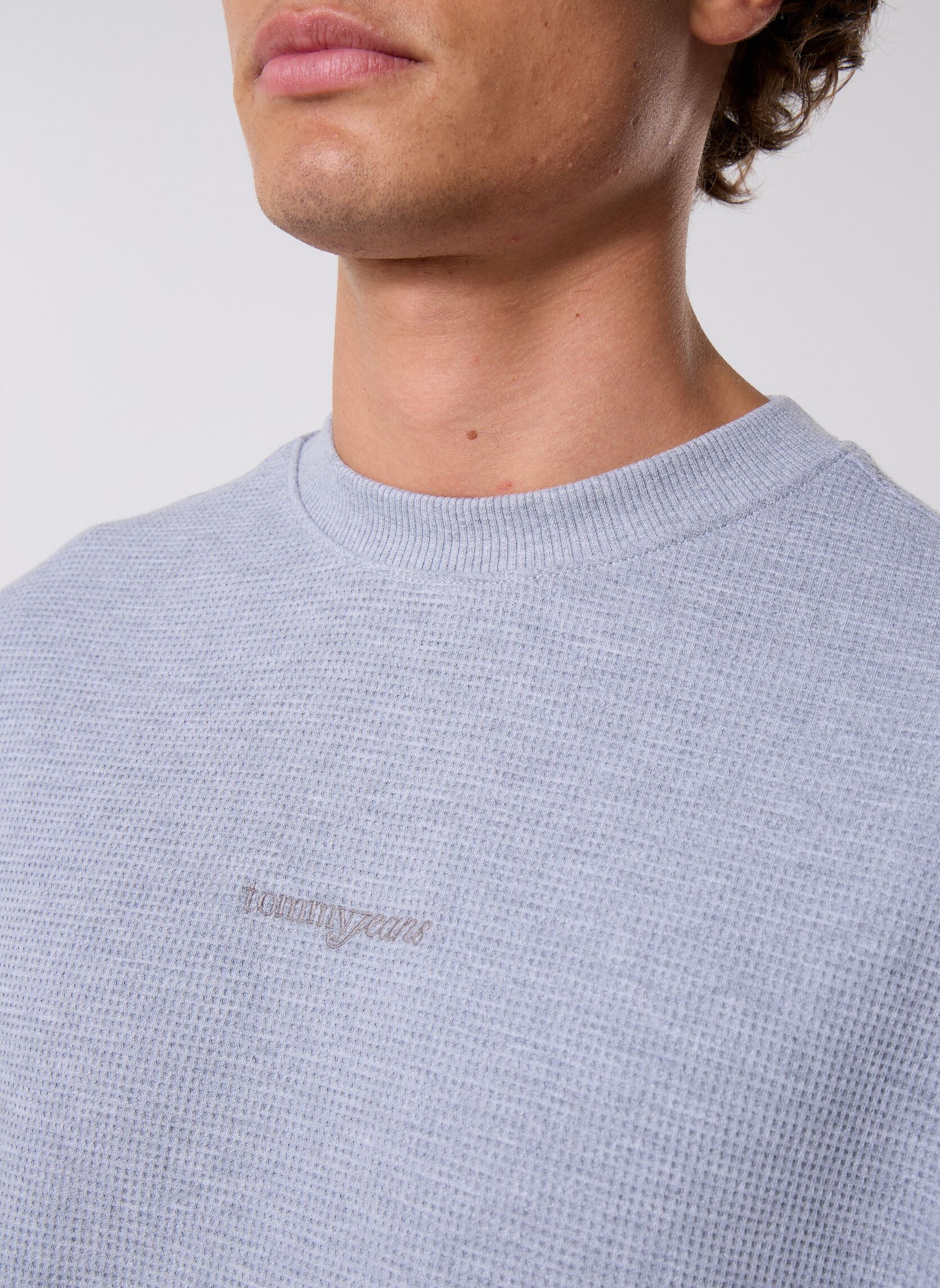 Sweatshirts TJM RLX WAFFLE SCRIP herren grau Tommy Jeans Sweatshirts TJM RLX WAFFLE SCRIP herren grau GREY HTR