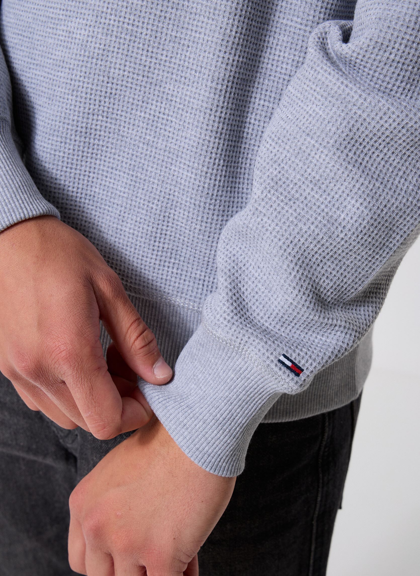 Sweatshirts TJM RLX WAFFLE SCRIP herren grau Tommy Jeans Sweatshirts TJM RLX WAFFLE SCRIP herren grau GREY HTR