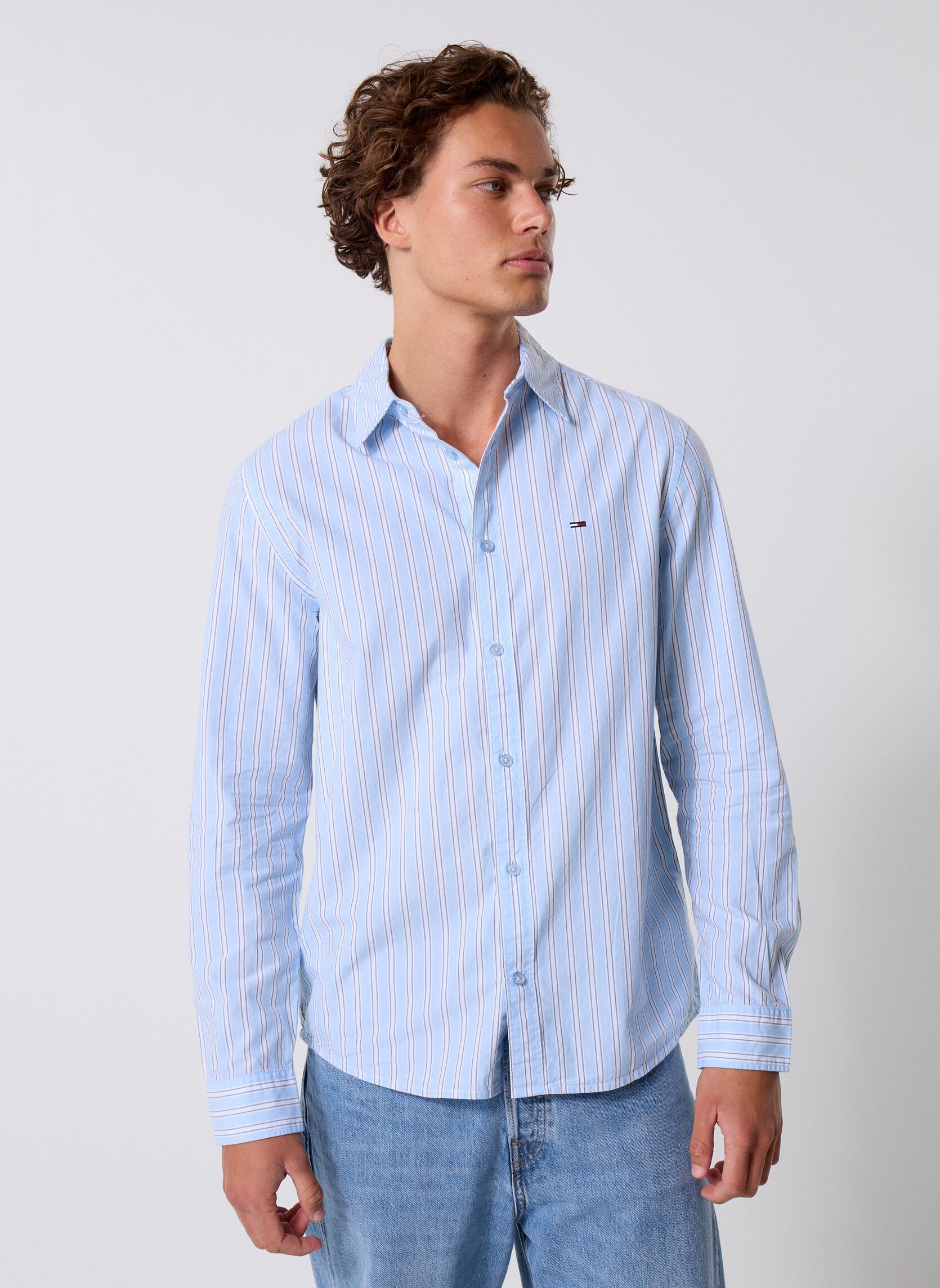 Vêtements Tommy Jeans TJM ESSNT POPLIN REG pour Accessoires