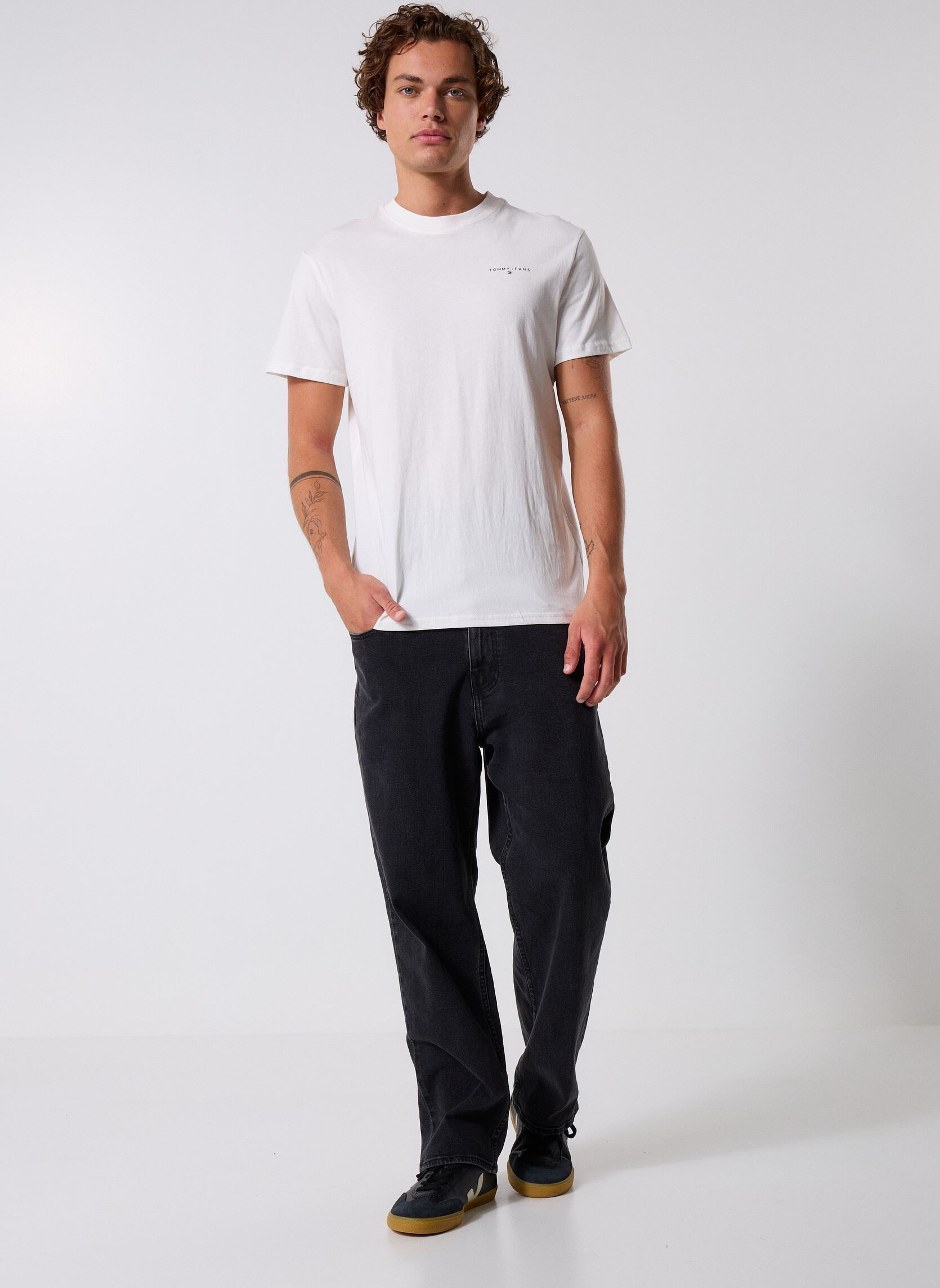 Camisetas de manga corta TJM SLIM LINEAR CHES hombre blanco Tommy Jeans Camisetas de manga corta TJM SLIM LINEAR CHES hombre blanco ECRU