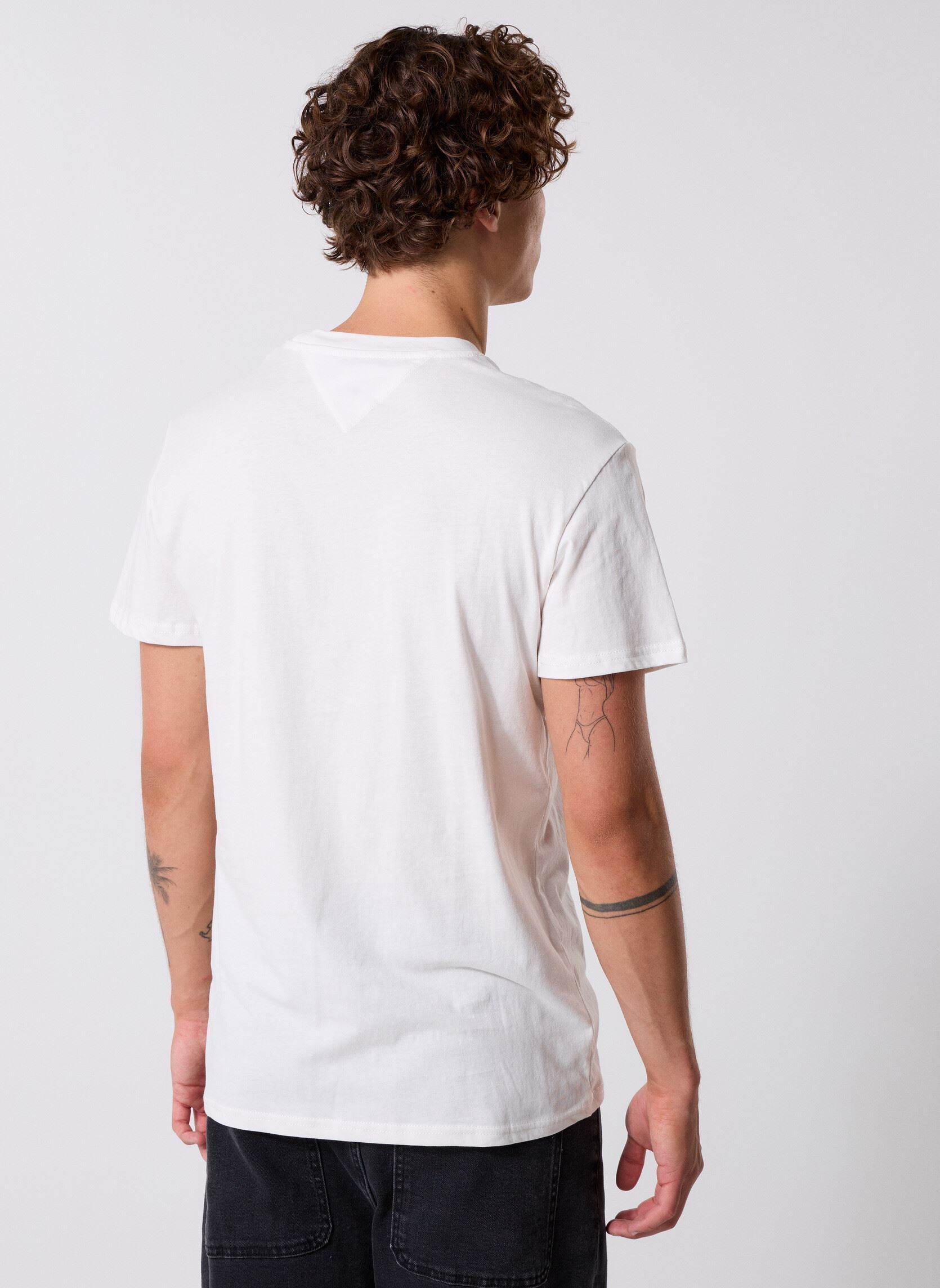 Camisetas de manga corta TJM SLIM LINEAR CHES hombre blanco Tommy Jeans Camisetas de manga corta TJM SLIM LINEAR CHES hombre blanco ECRU