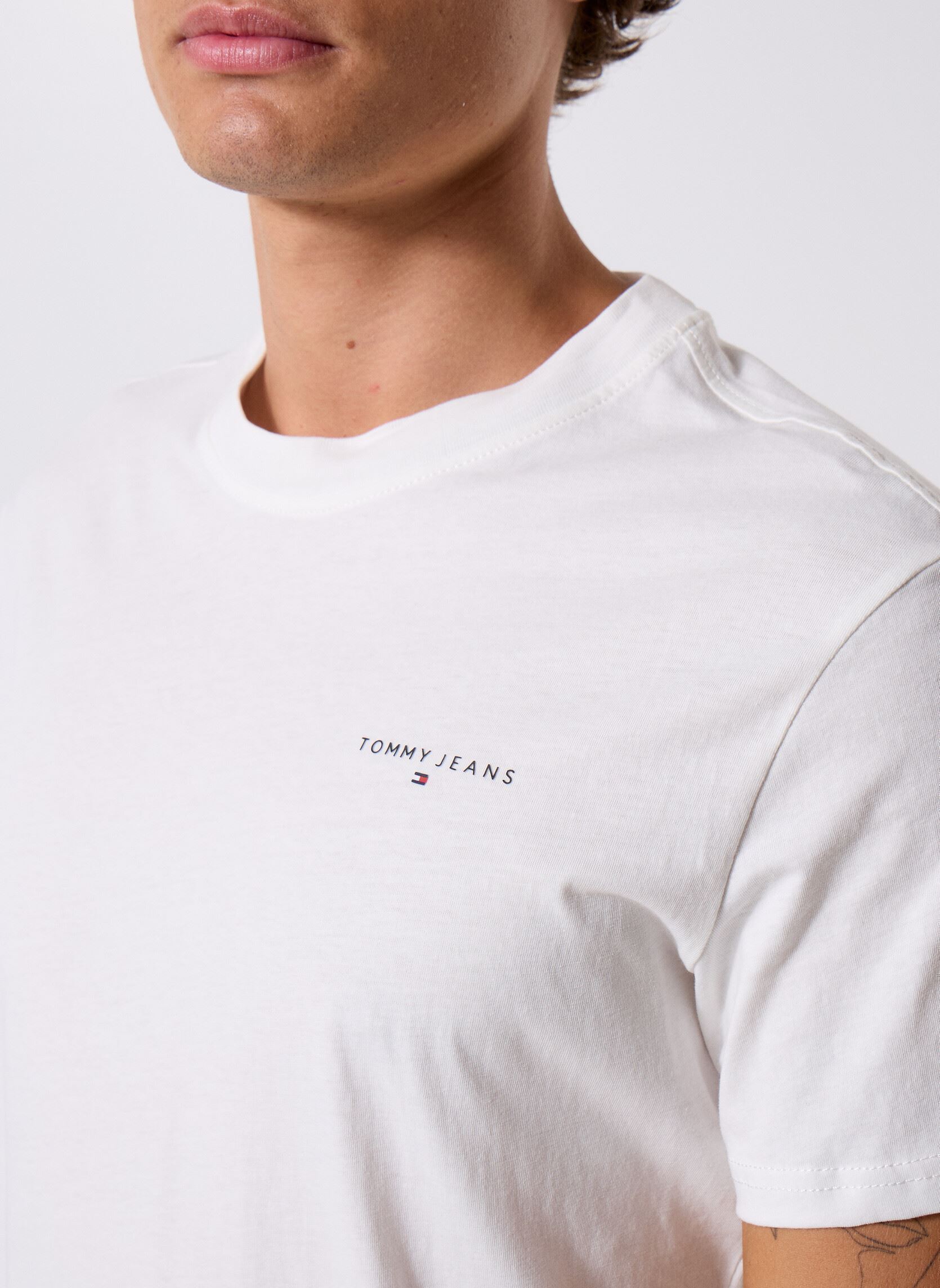 Camisetas de manga corta TJM SLIM LINEAR CHES hombre blanco Tommy Jeans Camisetas de manga corta TJM SLIM LINEAR CHES hombre blanco ECRU
