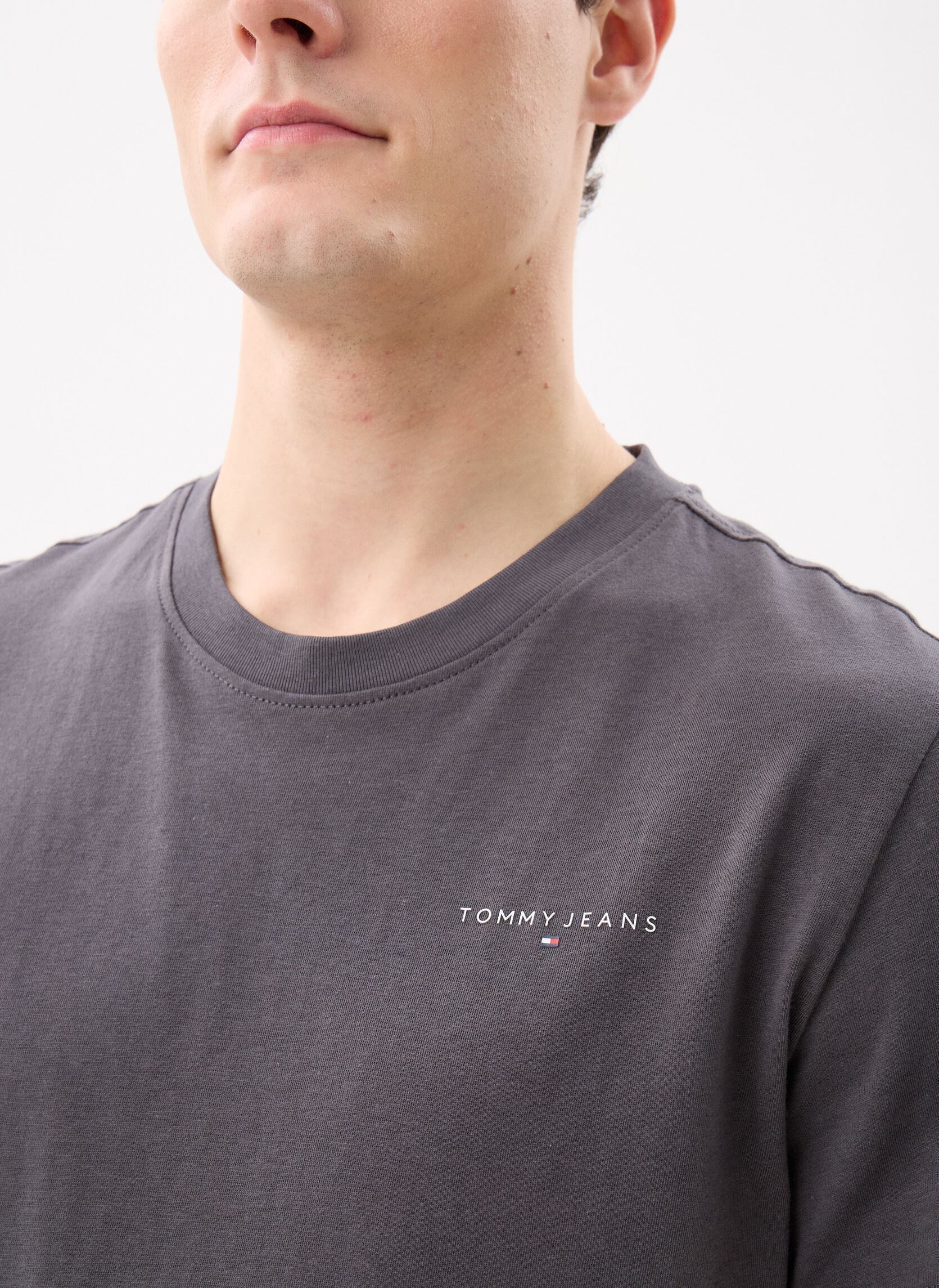 T-shirts met korte mouwen TJM SLIM LINEAR CHES heren grijs Tommy Jeans T-shirts met korte mouwen TJM SLIM LINEAR CHES heren grijs WASHED BLACK