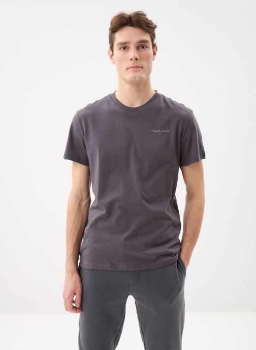 Tommy Jeans T-shirts met korte mouwen TJM SLIM LINEAR CHES heren grijs