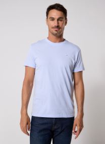 T-shirts met korte mouwen TJM SLIM LINEAR CHES heren blauw