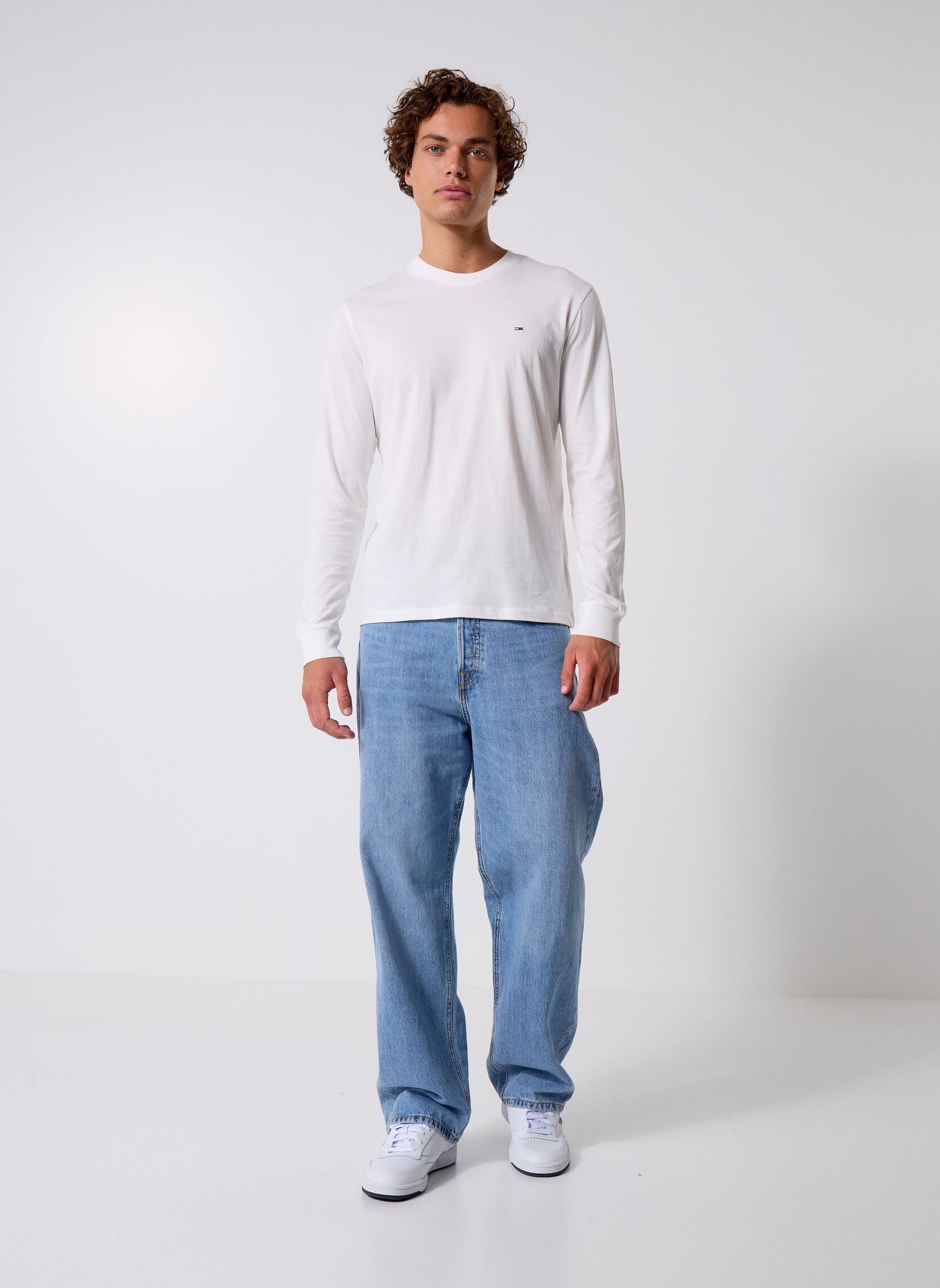 Tee-shirts manches longues TJM SLIM 2PACK L/S E homme bleu Tommy Jeans Tee-shirts manches longues TJM SLIM 2PACK L/S E homme bleu DARK NIGHT NAVY/ECRU