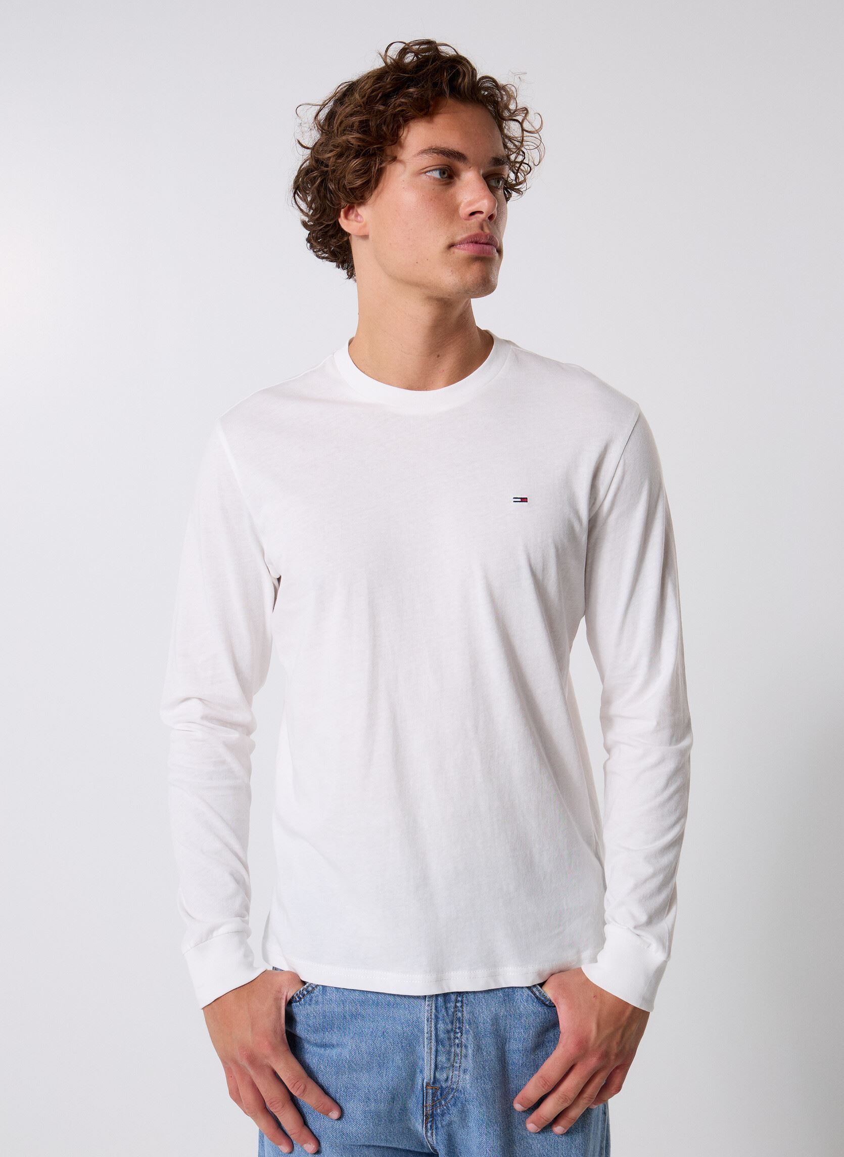 Tommy Jeans TJM Slim 2Pack / Ext Dm0Dm22148 T Shirt Night Ecru Homme - vue 5