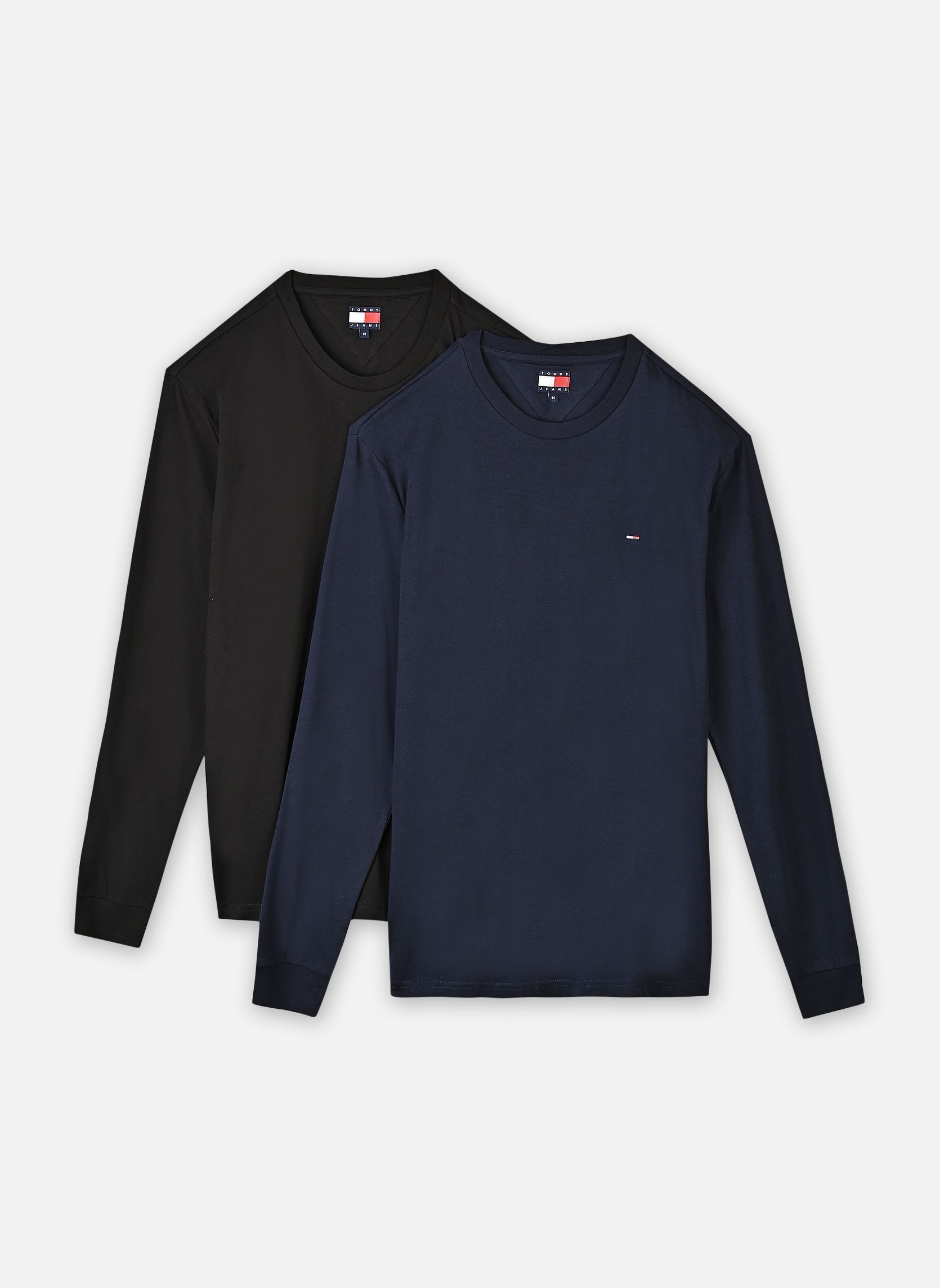 Tommy Jeans TJM Slim 2Pack / Ext Dm0Dm22148 T Shirt Night Ecru Homme - vue 6
