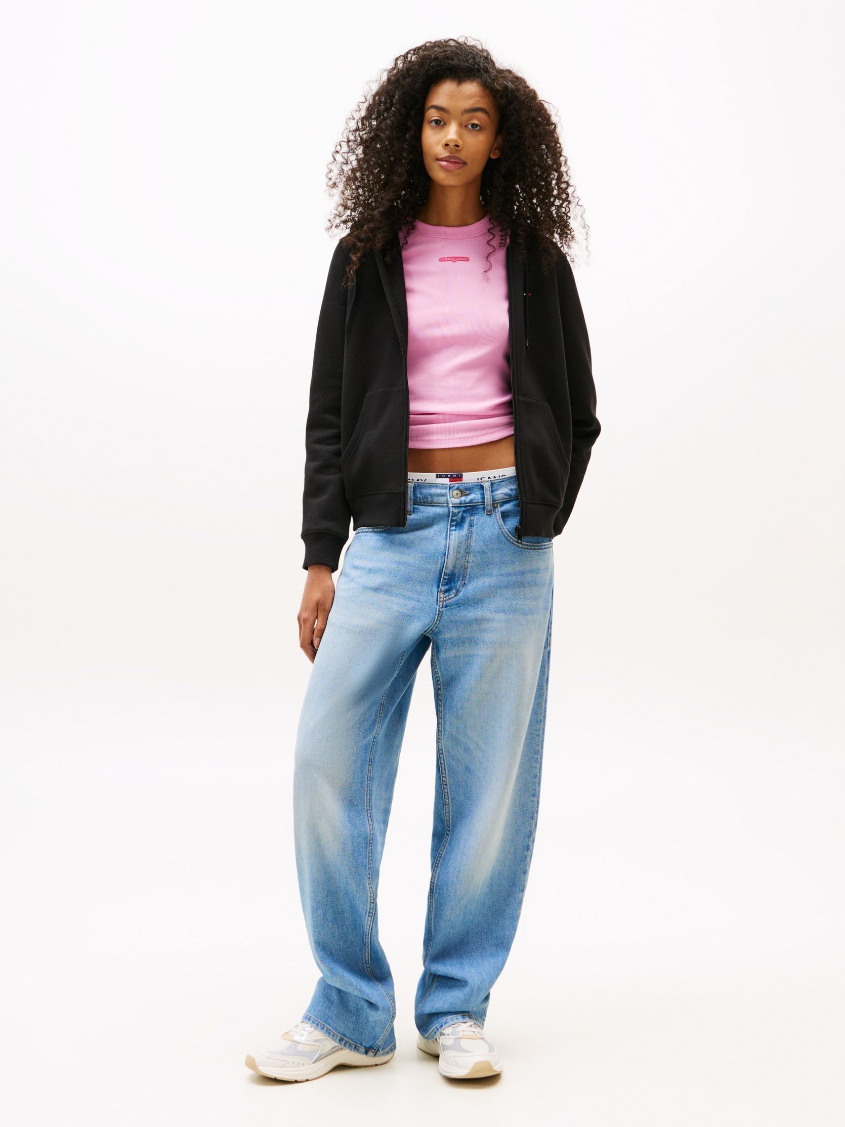 Sweats zippés TJW REG S FLAG ZIP T femme noir Tommy Jeans Sweats zippés TJW REG S FLAG ZIP T femme noir BLACK