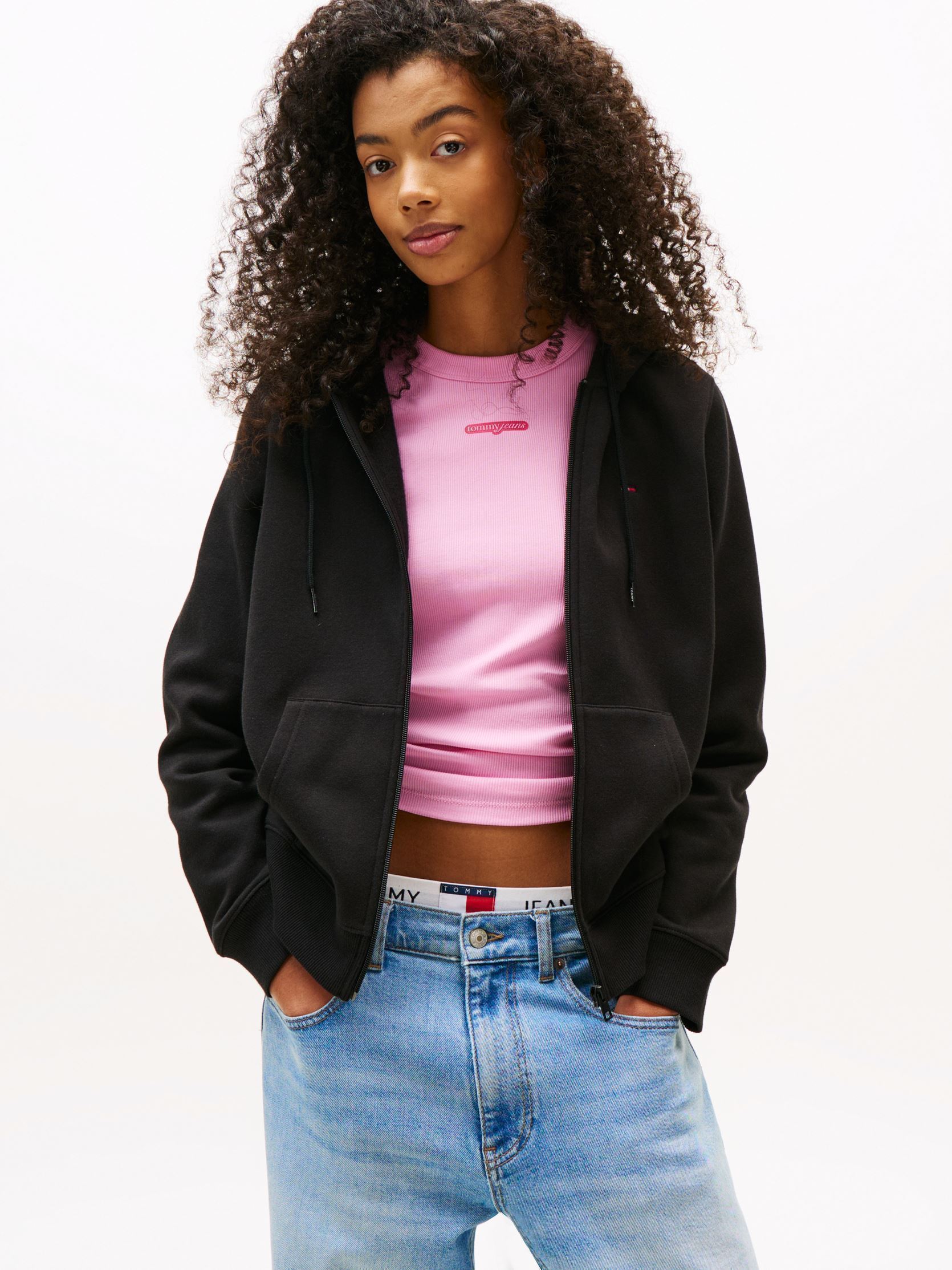 Vêtements Tommy Jeans TJW REG FLAG ZIP T pour Accessoires