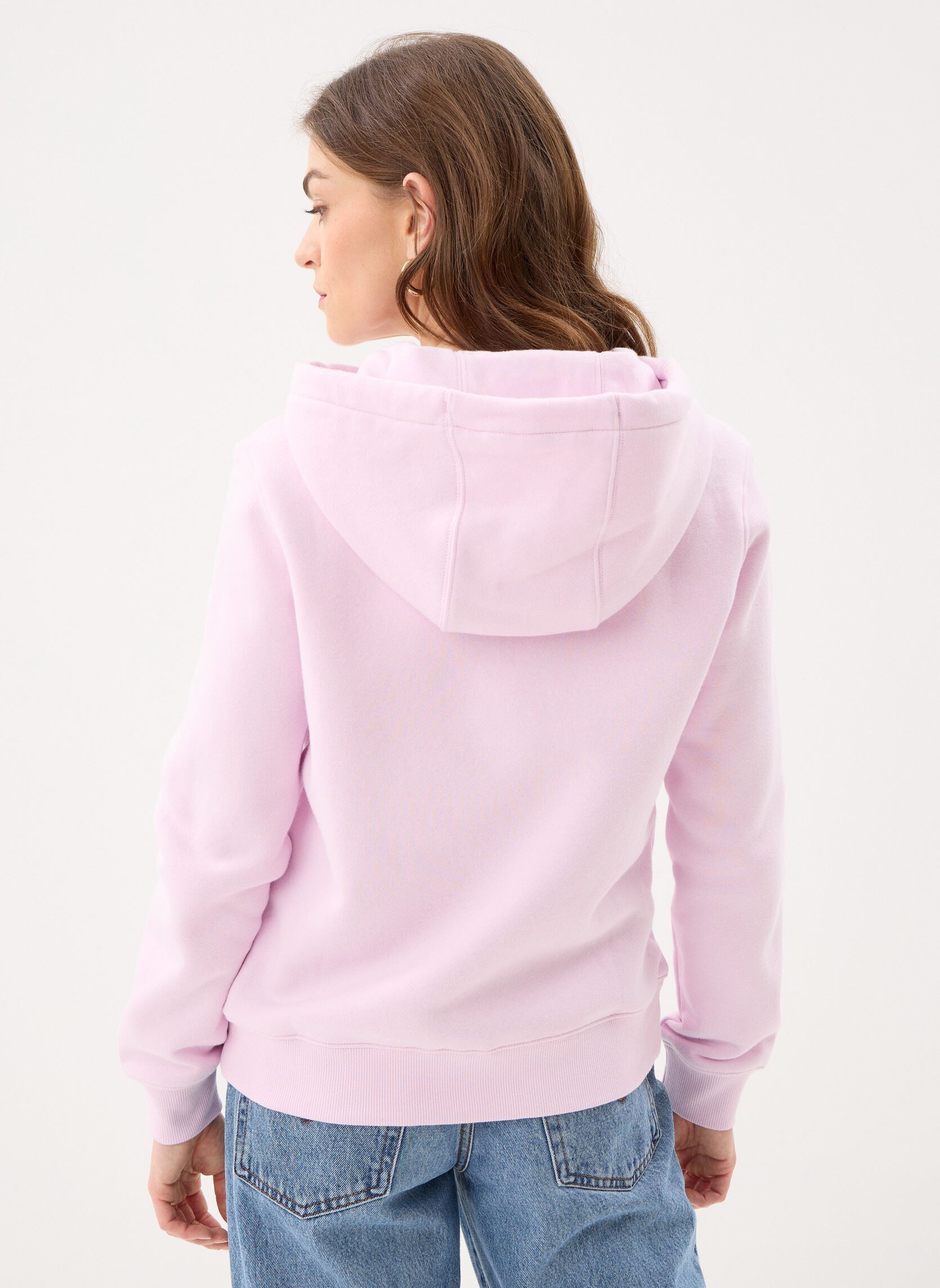 Sweaters met rits TJW REG S FLAG ZIP T dames roze Tommy Jeans Sweaters met rits TJW REG S FLAG ZIP T dames roze PEARLY PINK