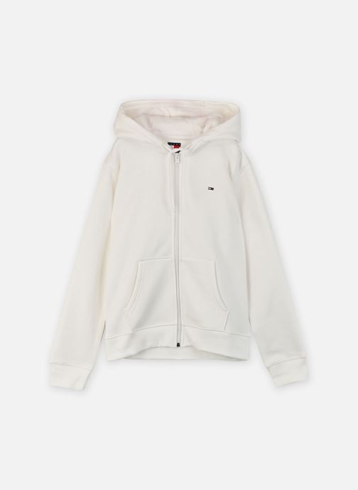 Tommy Jeans Sweats zippés TJW REG S FLAG ZIP T femme blanc