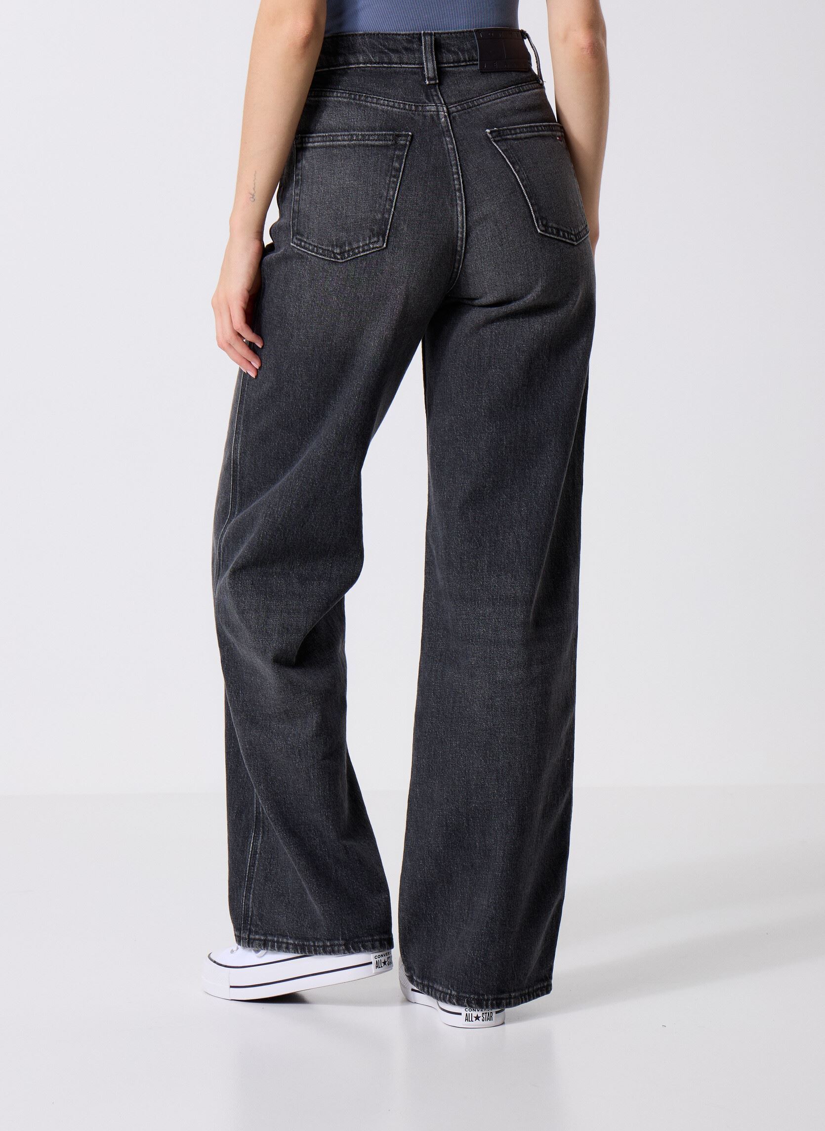 Wijde jeans / Flared Jeans CLAIRE HR WD BI0187 dames zwart Tommy Jeans Wijde jeans / Flared Jeans CLAIRE HR WD BI0187 dames zwart DENIM WASHED BLACK