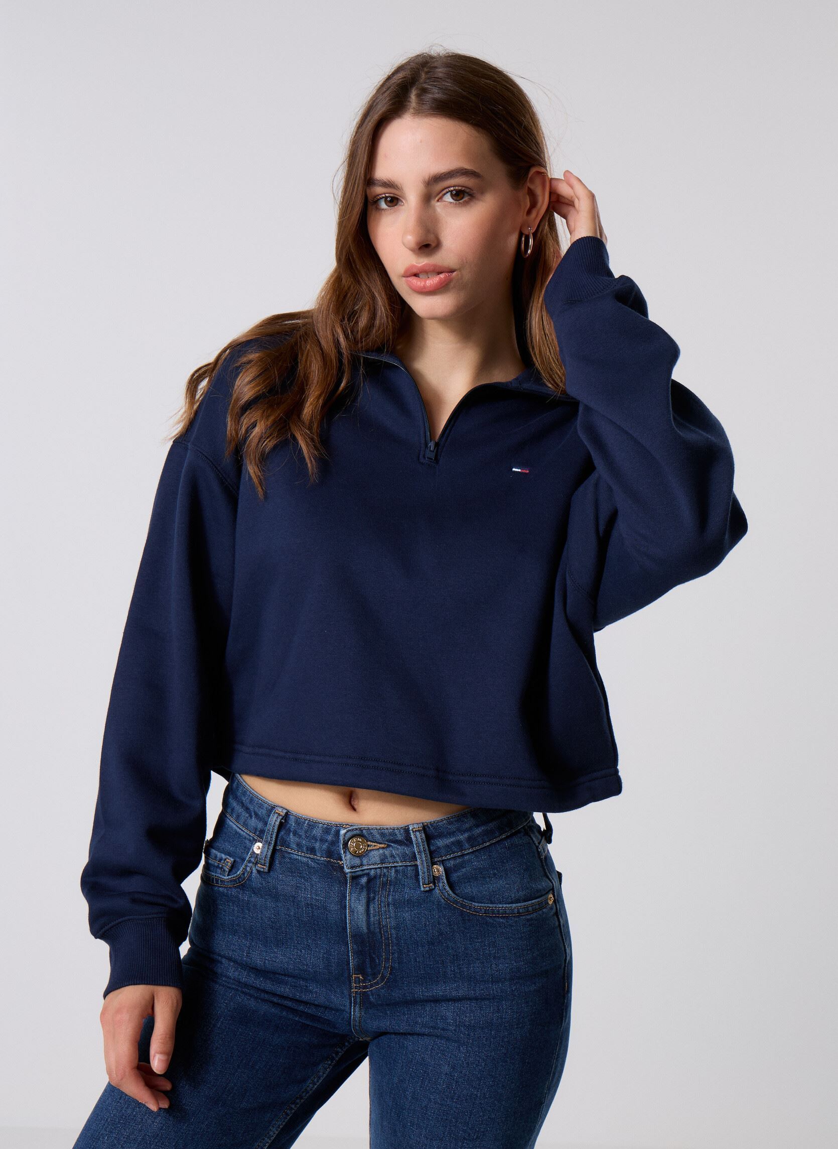 Vêtements Tommy Jeans TJW BXY CRP 14 ZIP pour Accessoires