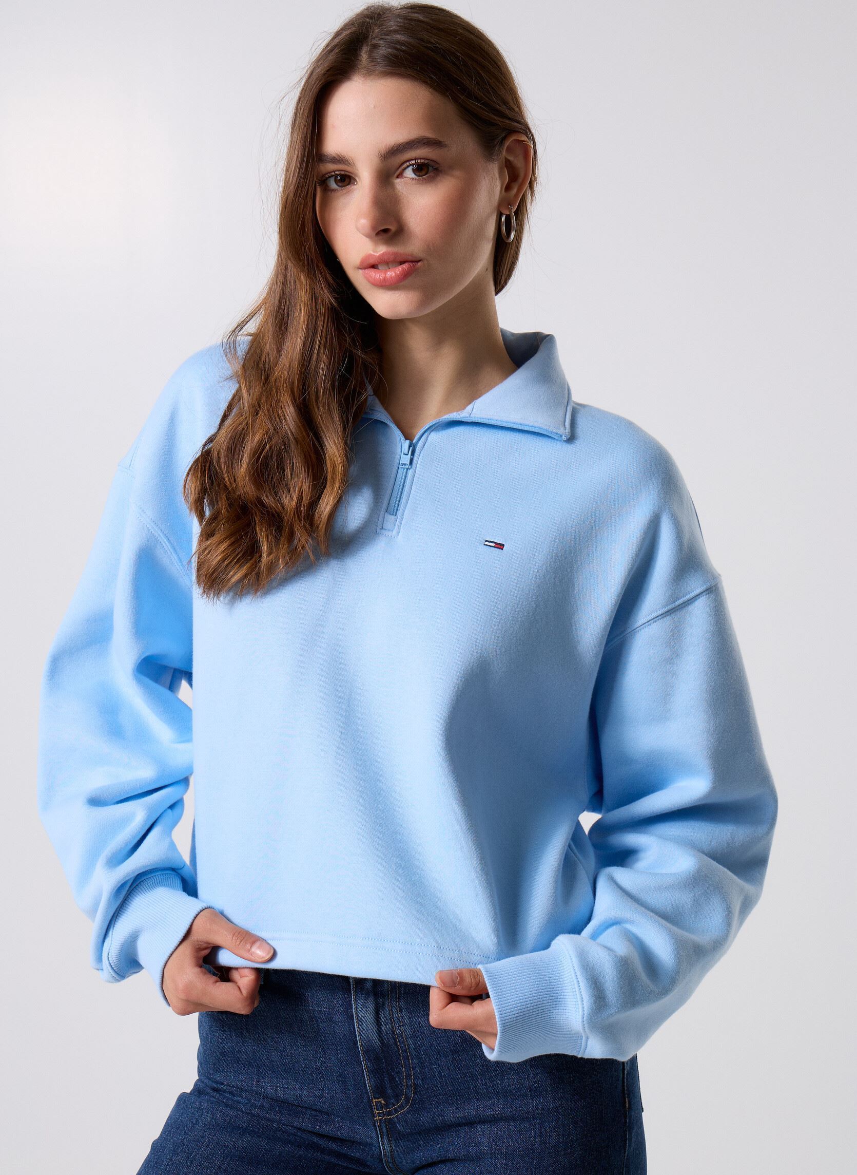 Vêtements Tommy Jeans TJW BXY CRP 14 ZIP pour Accessoires