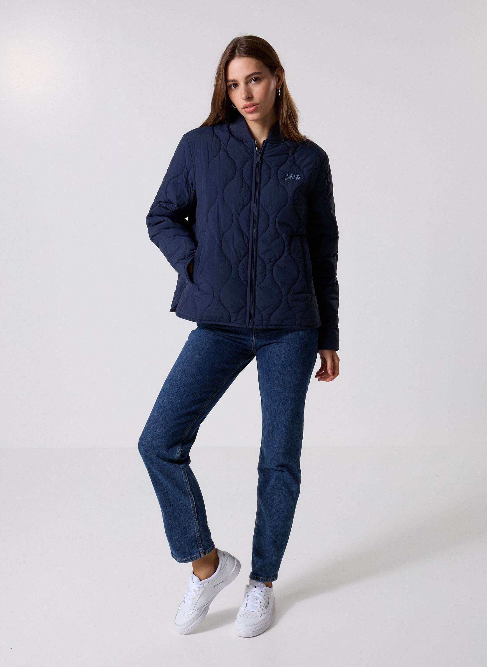Giacche TJW REG ONION QUILT donna blu Tommy Jeans Giacche TJW REG ONION QUILT donna blu DARK NIGHT NAVY