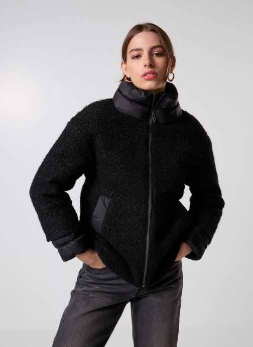 Geox Manteaux W CALITHE MID COAT femme noir