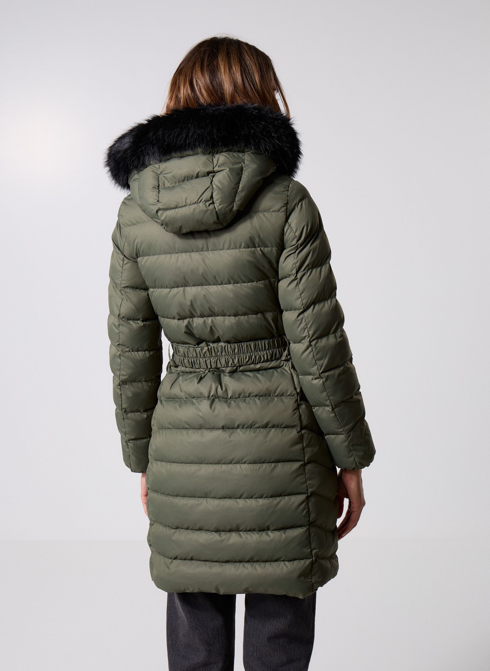 Manteaux W CATRIA LONG JACKET femme vert Geox Manteaux W CATRIA LONG JACKET femme vert GRAPE LEAF