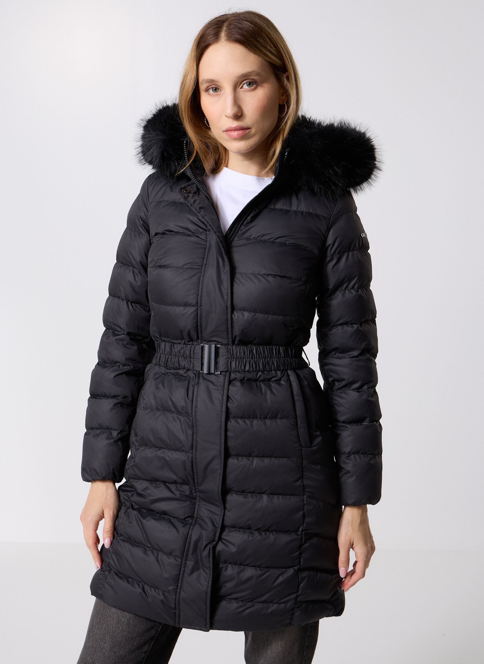 Vêtements Geox W CATRIA LONG JACKET pour Femme