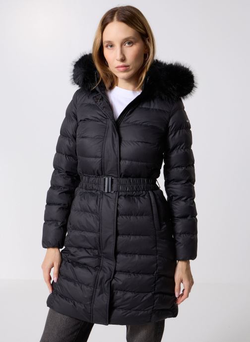 Geox Manteaux W CATRIA LONG JACKET femme noir