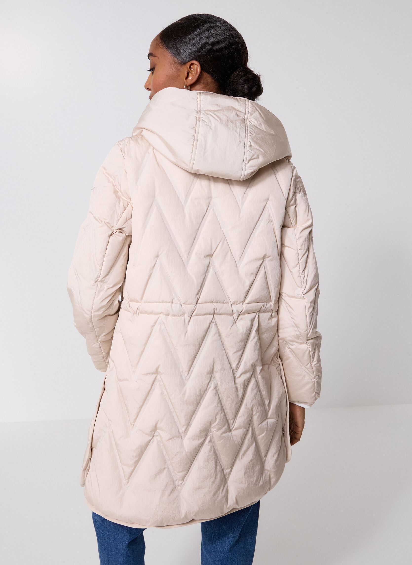 Mäntel W PLUMMERY LONG JKT damen grau Geox Mäntel W PLUMMERY LONG JKT damen grau MID MOONBEAM