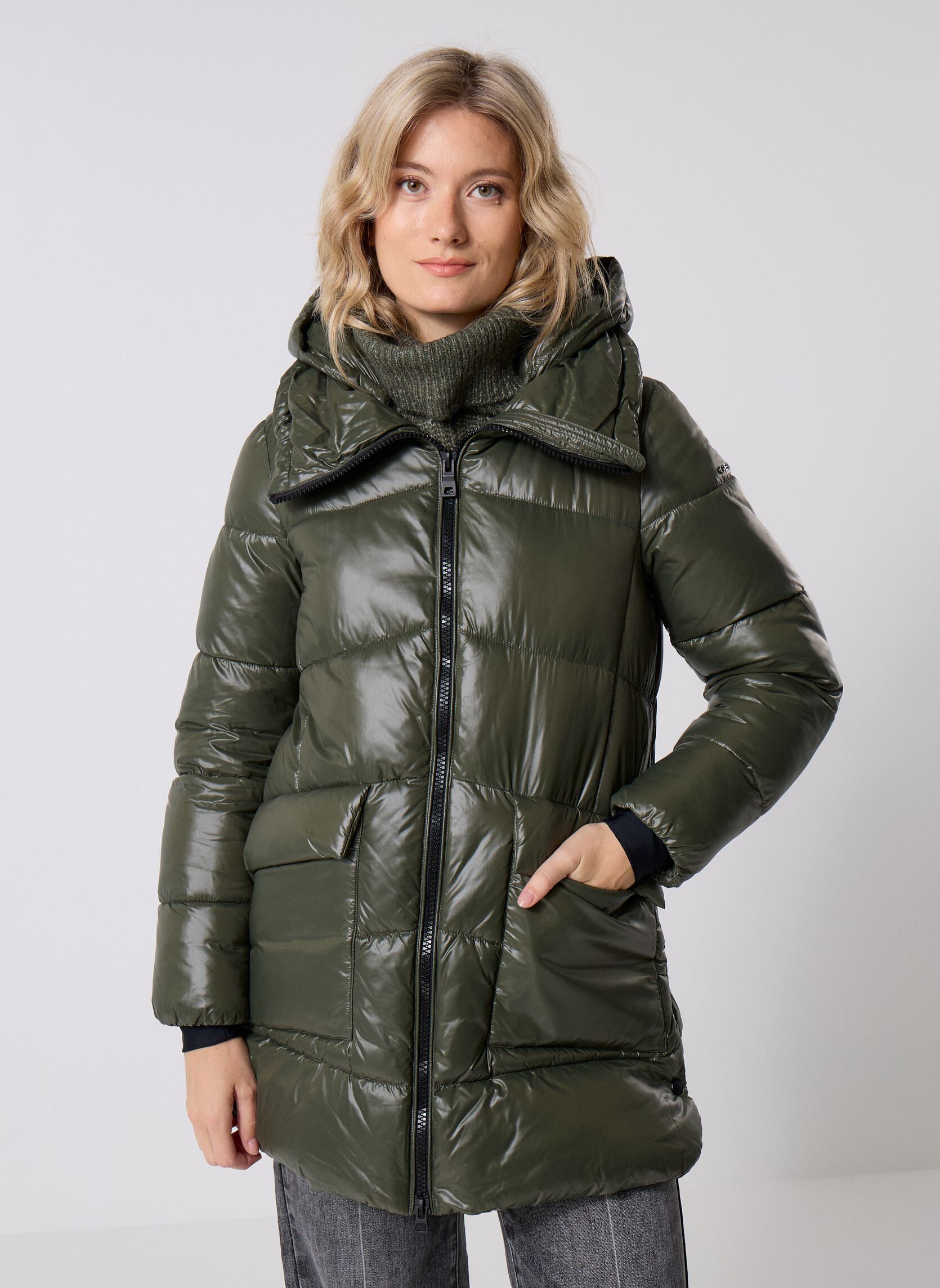 Vêtements Geox W SERILDA LONG PARKA pour Accessoires - vue 6