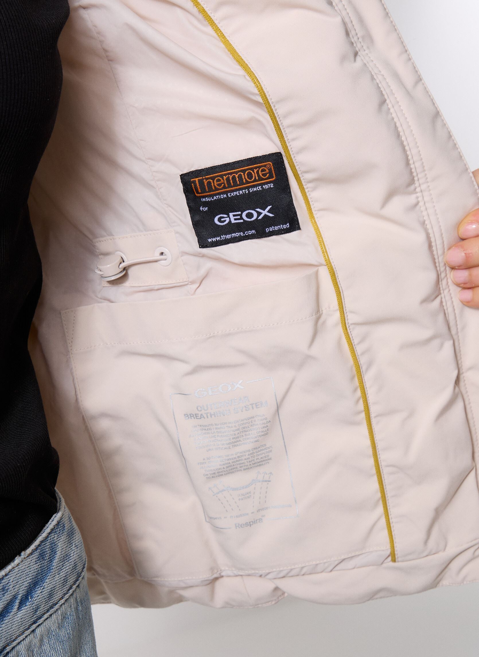 Winterjas W SPHERICA MID PARKA dames grijs Geox Winterjas W SPHERICA MID PARKA dames grijs MID MOONBEAM/MID MOO