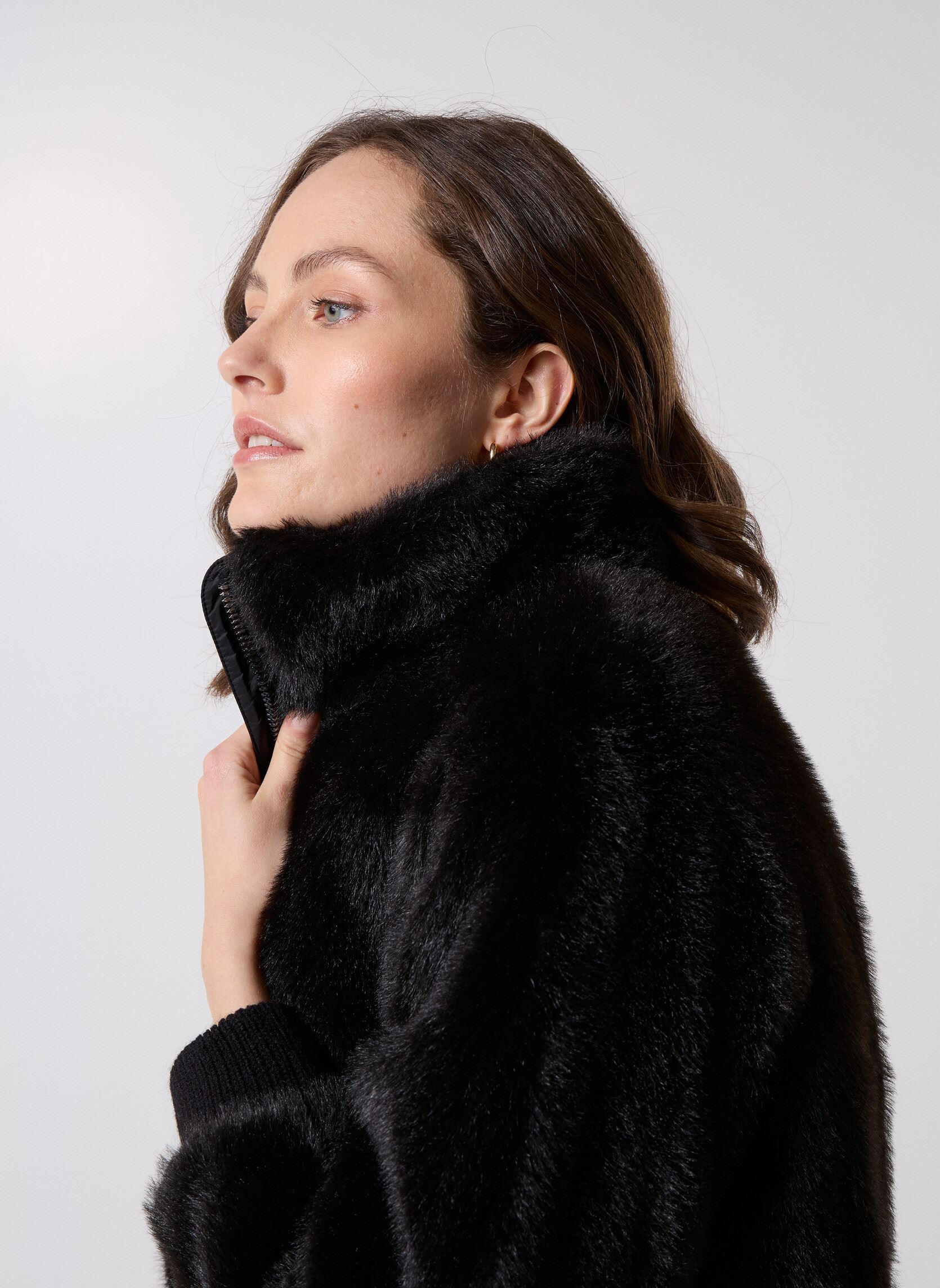 Manteaux W SPHERICA SLV JKT femme noir Geox Manteaux W SPHERICA SLV JKT femme noir NOIR