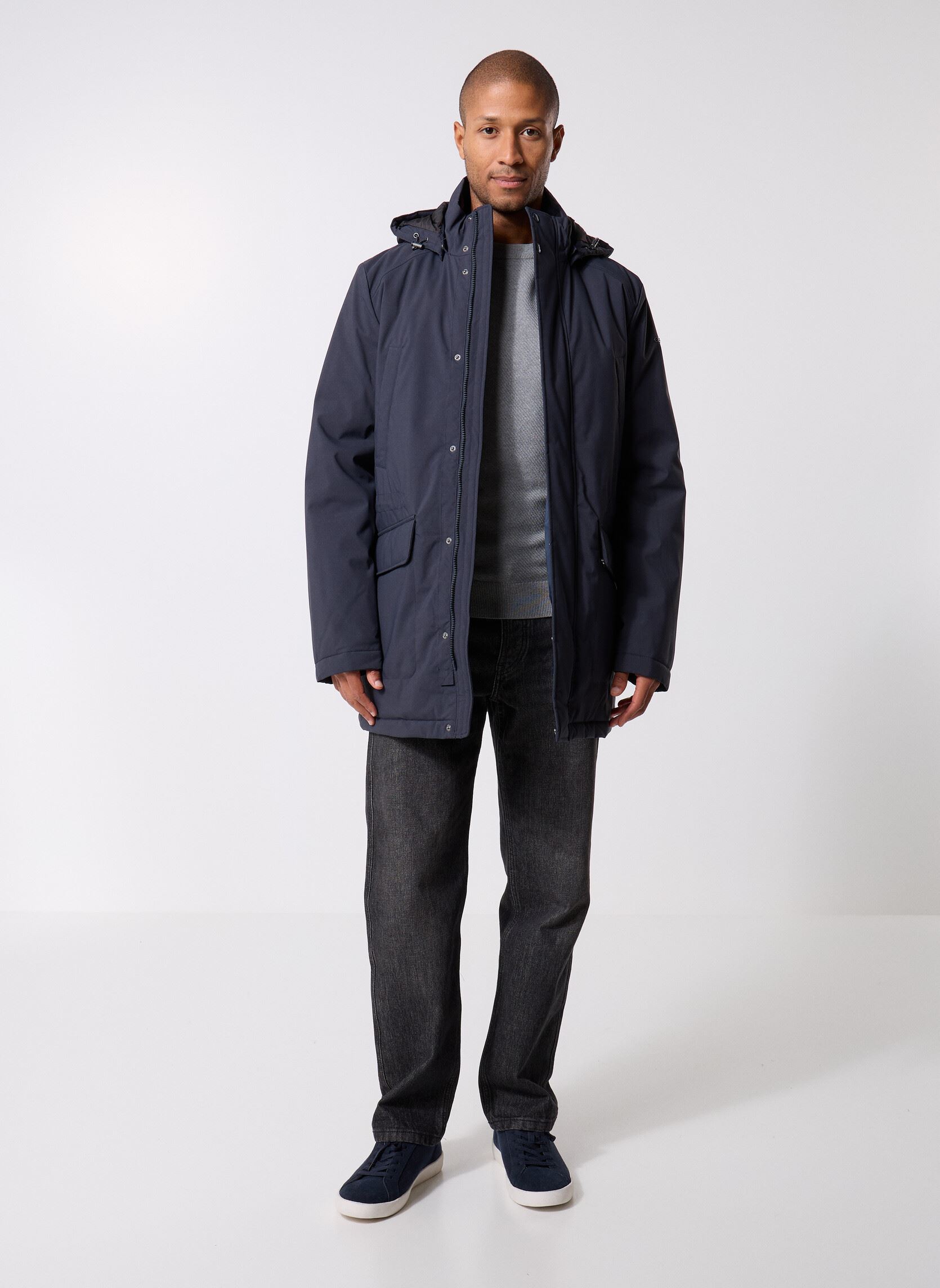 Manteaux classiques M ANDALO JACKET homme bleu Geox Manteaux classiques M ANDALO JACKET homme bleu SKY CAPTAIN