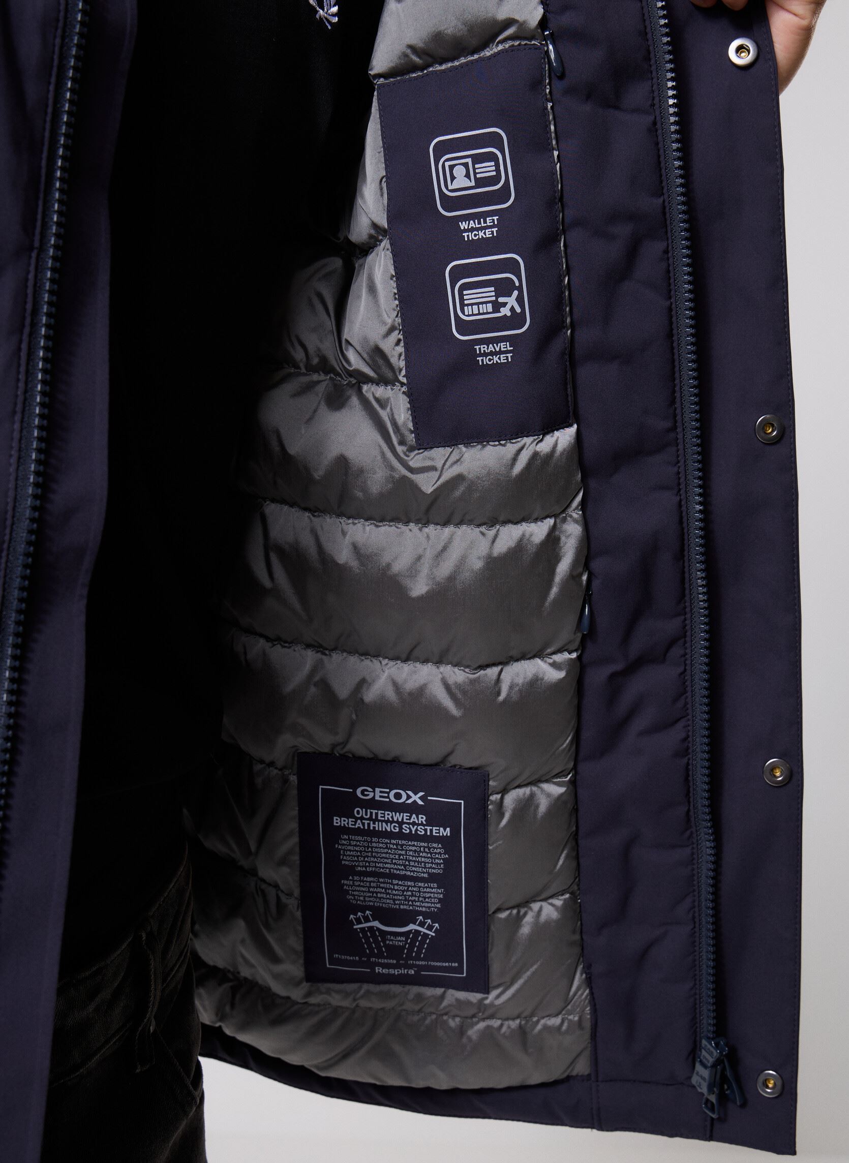 Manteaux classiques M AURELIO SHORT JKT homme bleu Geox Manteaux classiques M AURELIO SHORT JKT homme bleu SKY CAPTAIN