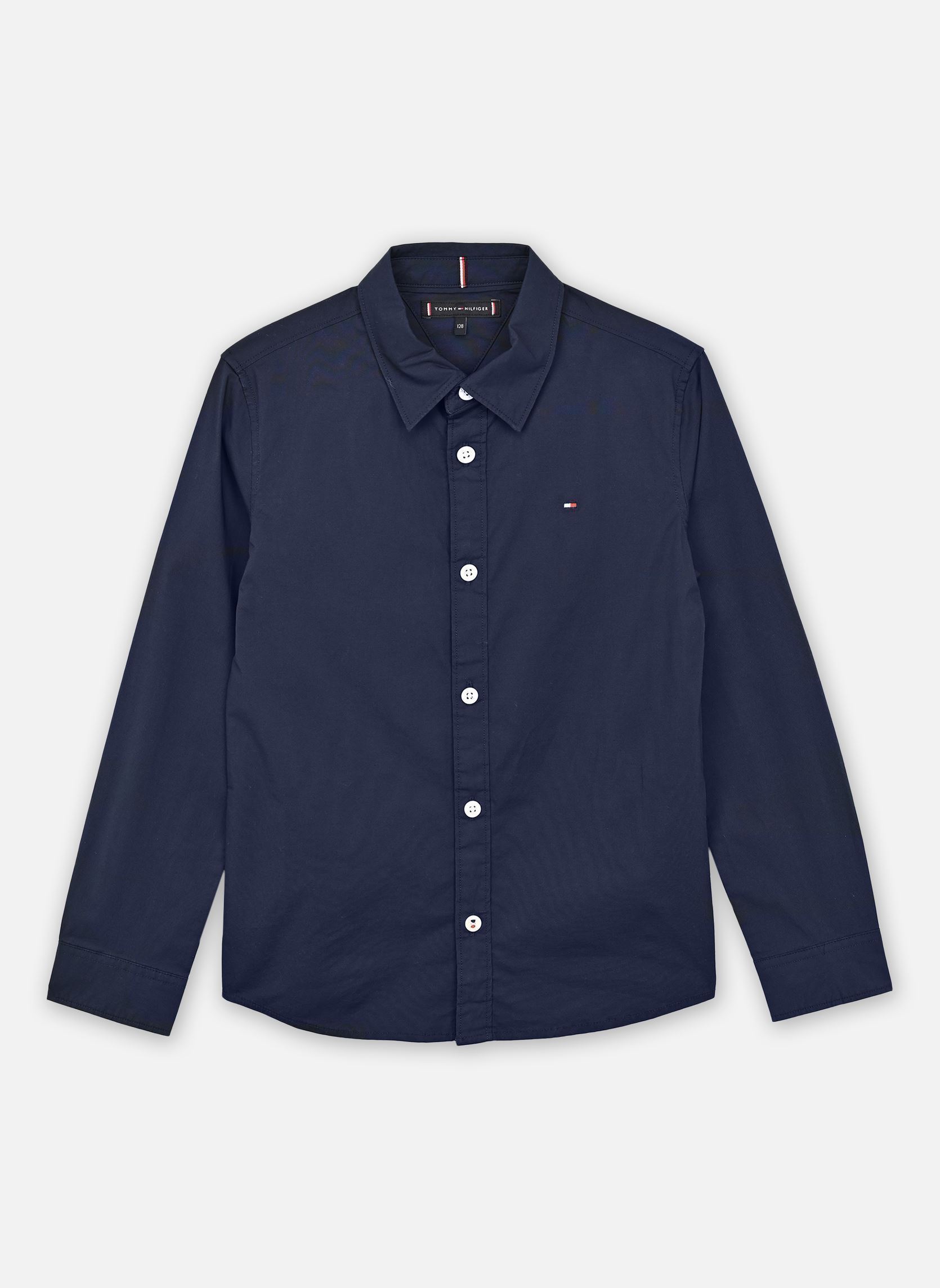 Chemise enfant Tommy Hilfiger SOLID STRETCH POPLIN SHIRT / - vue 3