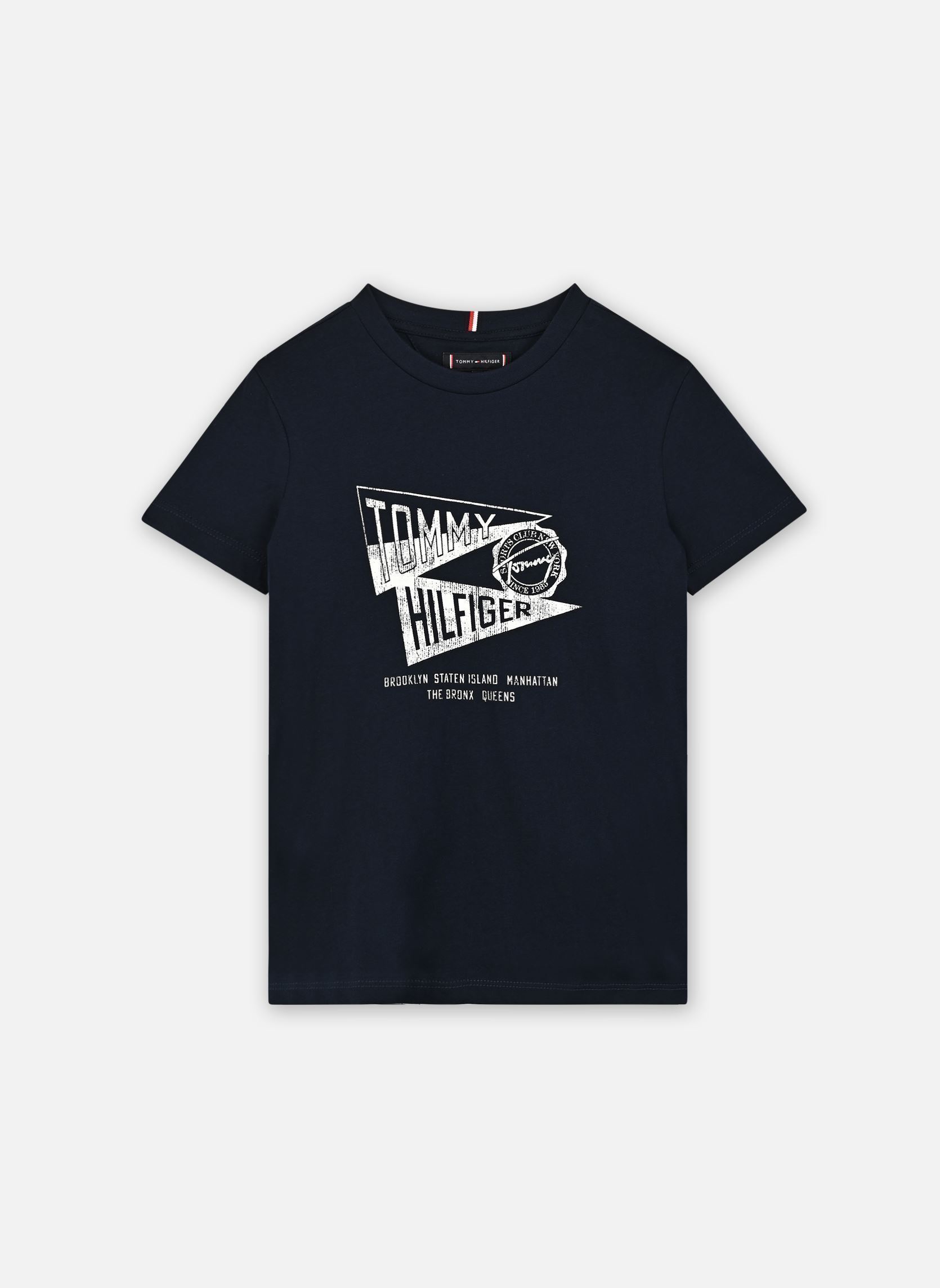T shirt enfant Tommy Hilfiger Textured Graphic Print Tee Ss