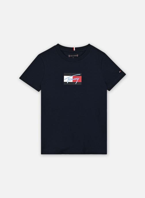 Tommy Hilfiger T-shirts met korte mouwen Tommy Script Flag Pr KB0KB09725 jongens blauw