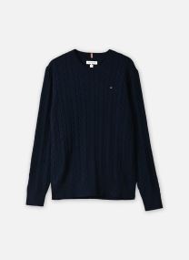 Pullover Cotton Cable Sweater KB0KB09753 jungen marineblau Tommy Hilfiger Pullover Cotton Cable Sweater KB0KB09753 jungen marineblau DARK BLUE STRIPES