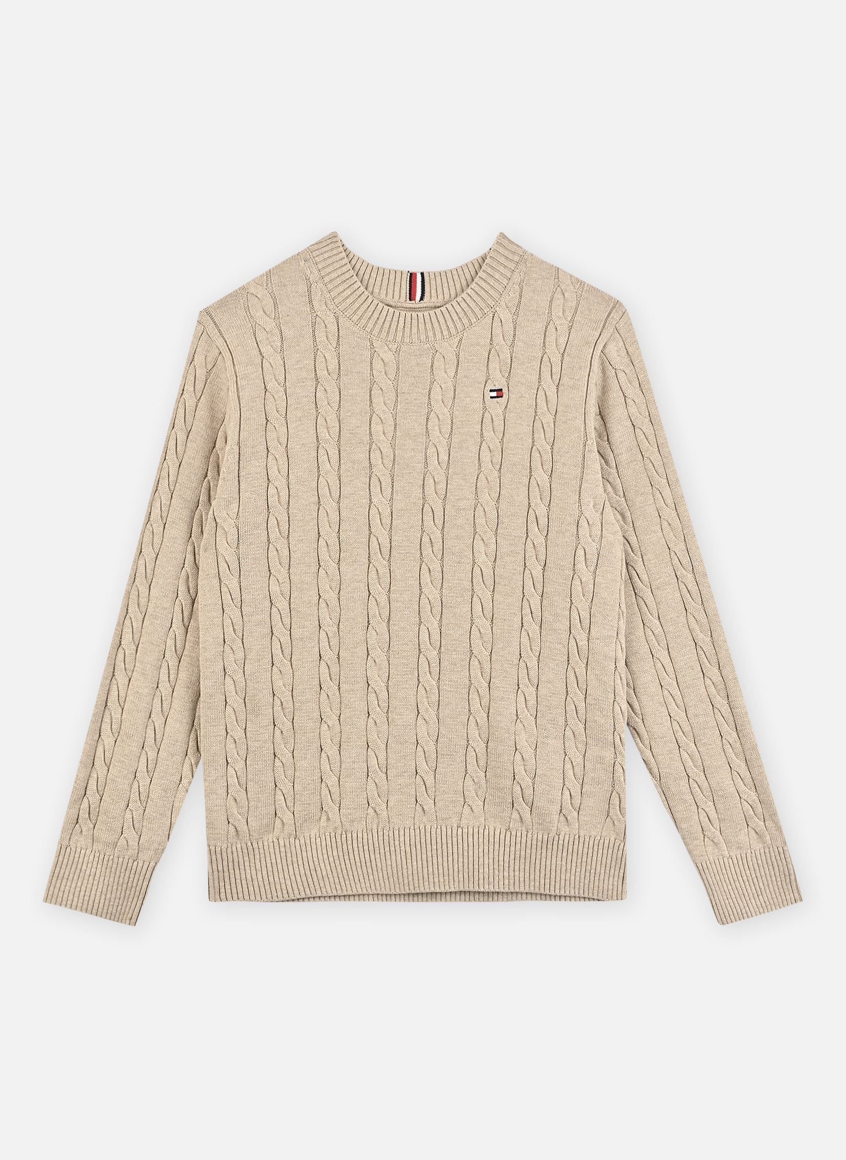 Vêtements Tommy Hilfiger Cotton Cable Sweater KB0KB09753 pour Accessoires - vue 3