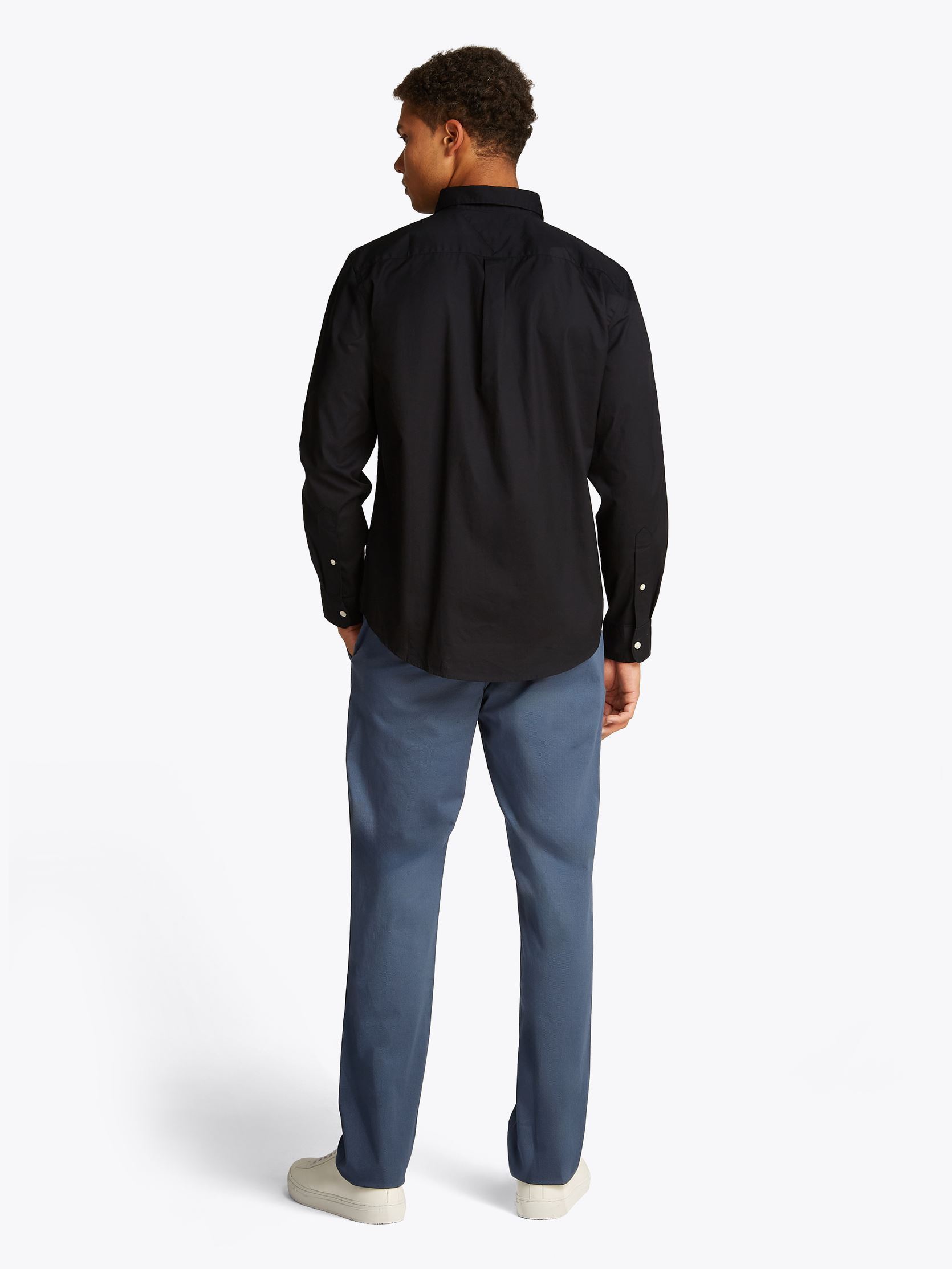 Hemden Core Flex Poplin Sol heren zwart Tommy Hilfiger Hemden Core Flex Poplin Sol heren zwart BLACK