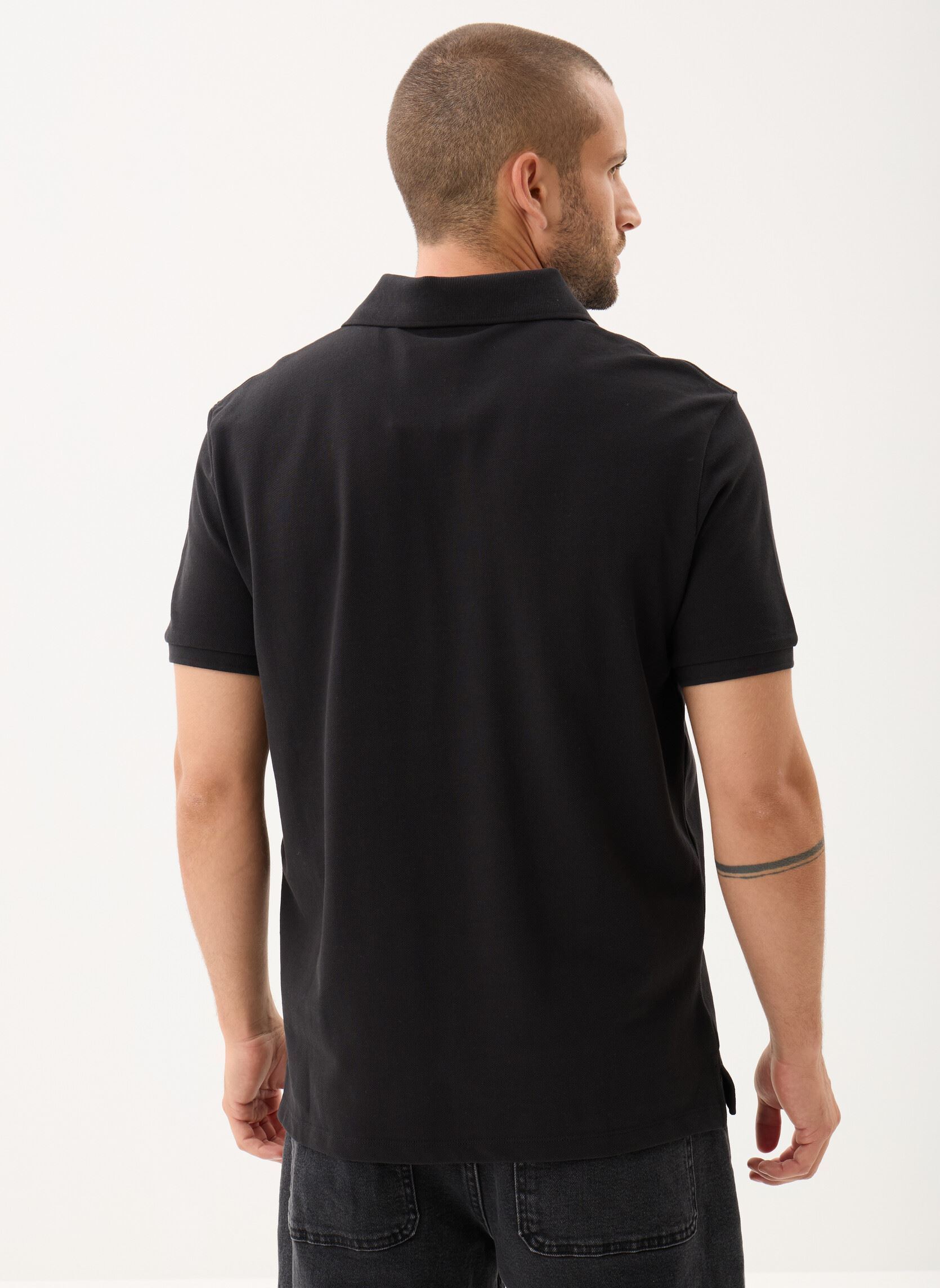 Kurzarm-Poloshirts Ss Monogram Pique Po LV040EM269 herren schwarz Calvin Klein Jeans Kurzarm-Poloshirts Ss Monogram Pique Po LV040EM269 herren schwarz Black